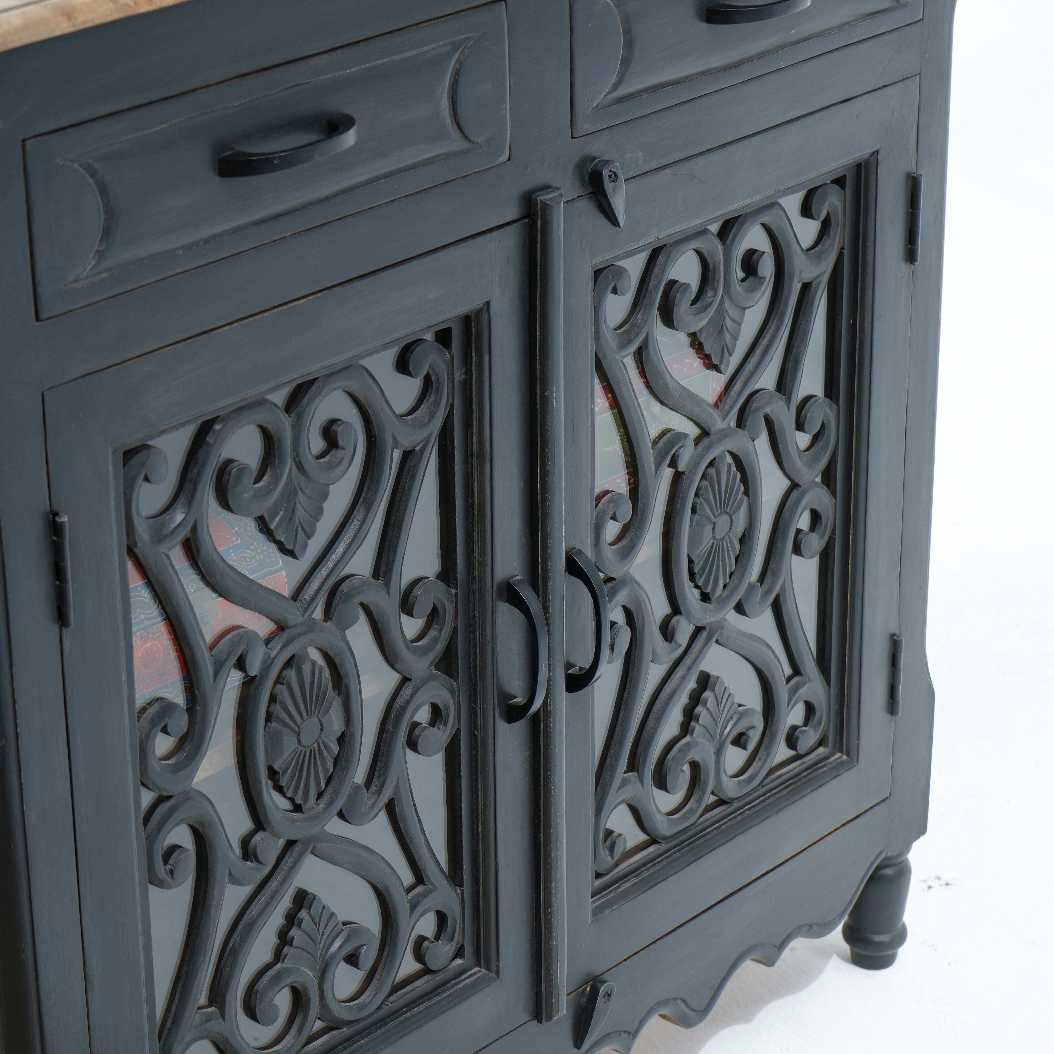 ELEGANCE GLASS DOOR SIDEBOARD - Art and craft furniture
