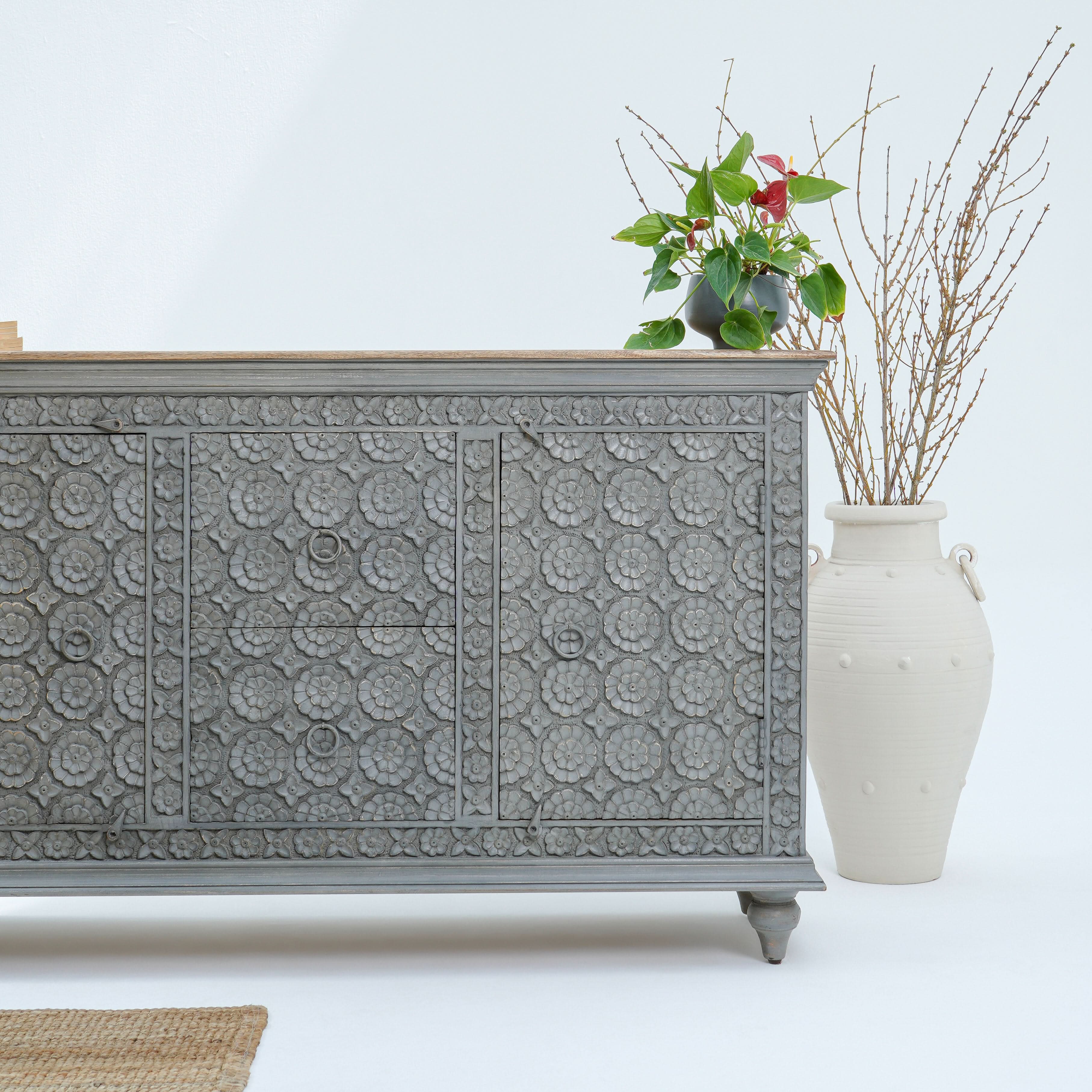 FLORIX TWO DOOR TWO DRAWER SIDEBOARD - Art and craft furniture