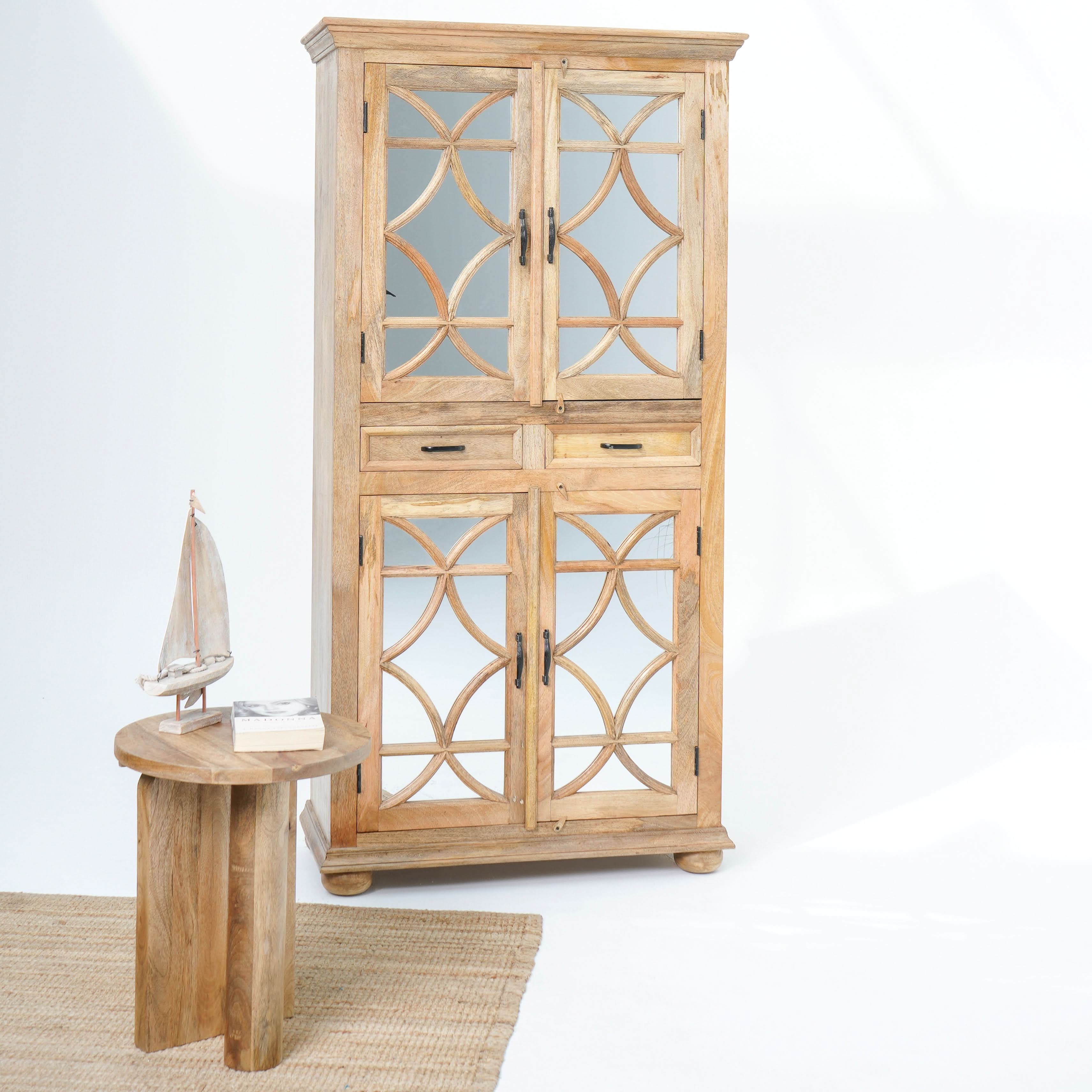 OASIS VISION FOUR GLASS DOOR CABINET - Art and craft furniture