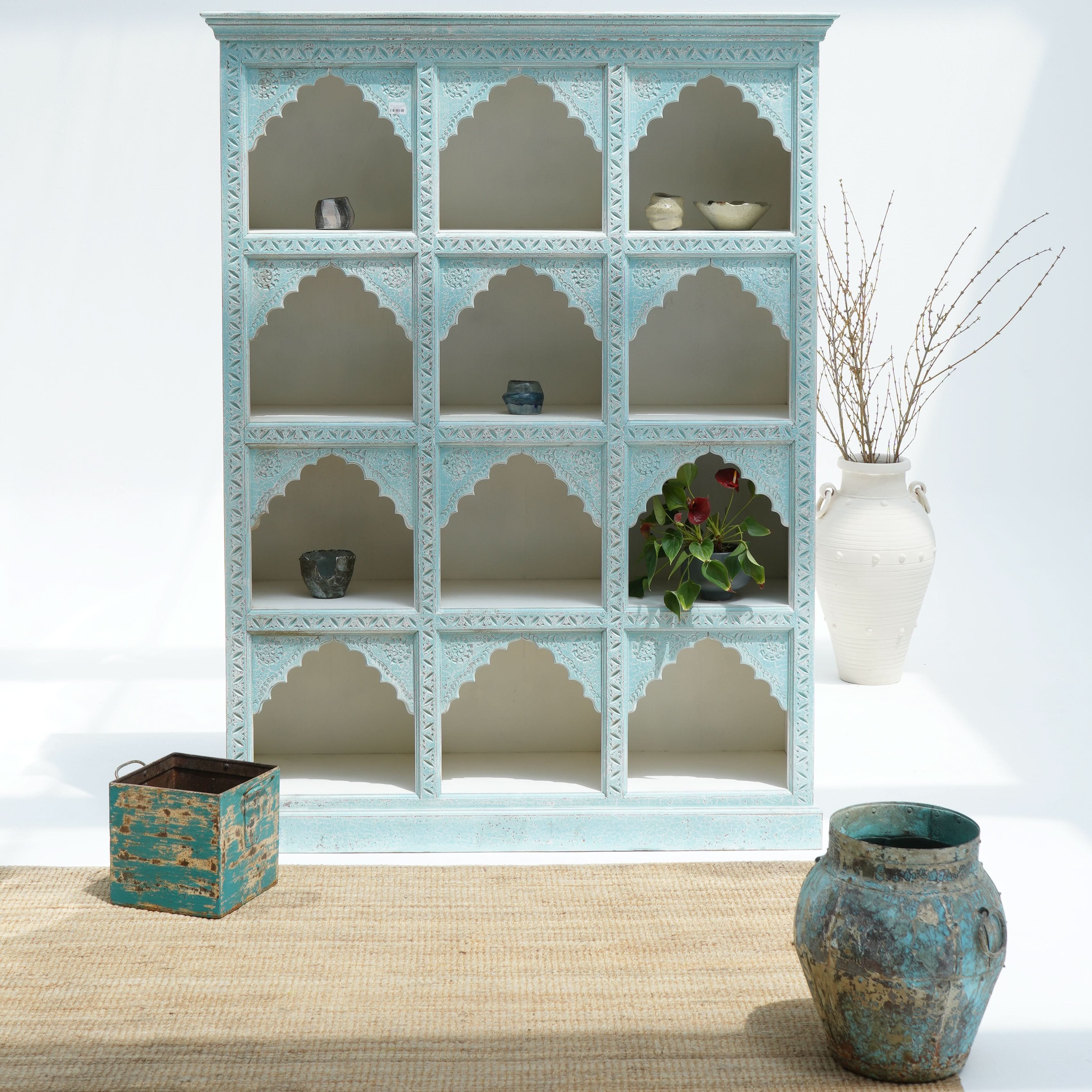 FLORENCE 12-BLOCK MEHRAB BOOKSHELF - Art and craft furniture