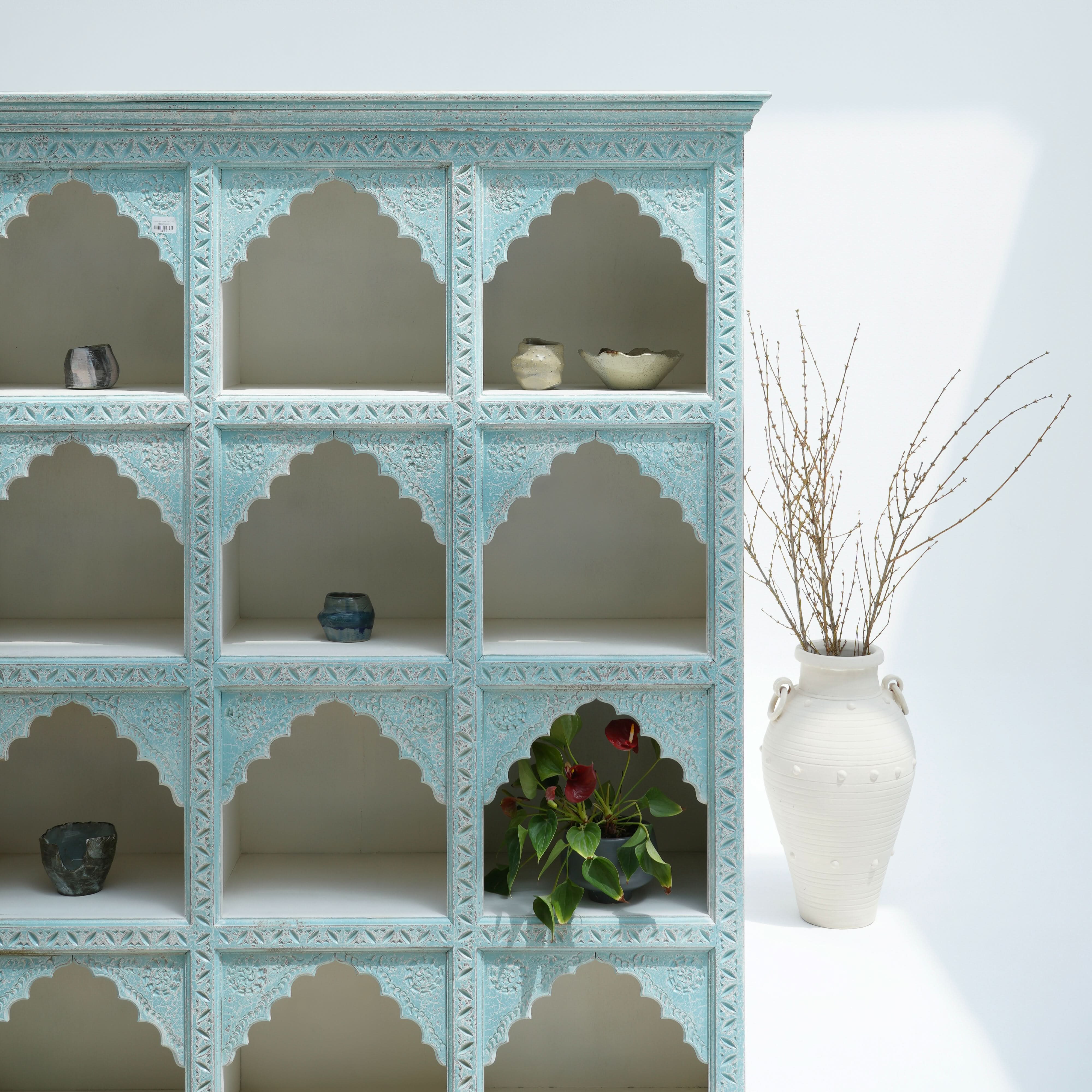 FLORENCE 12-BLOCK MEHRAB BOOKSHELF - Art and craft furniture
