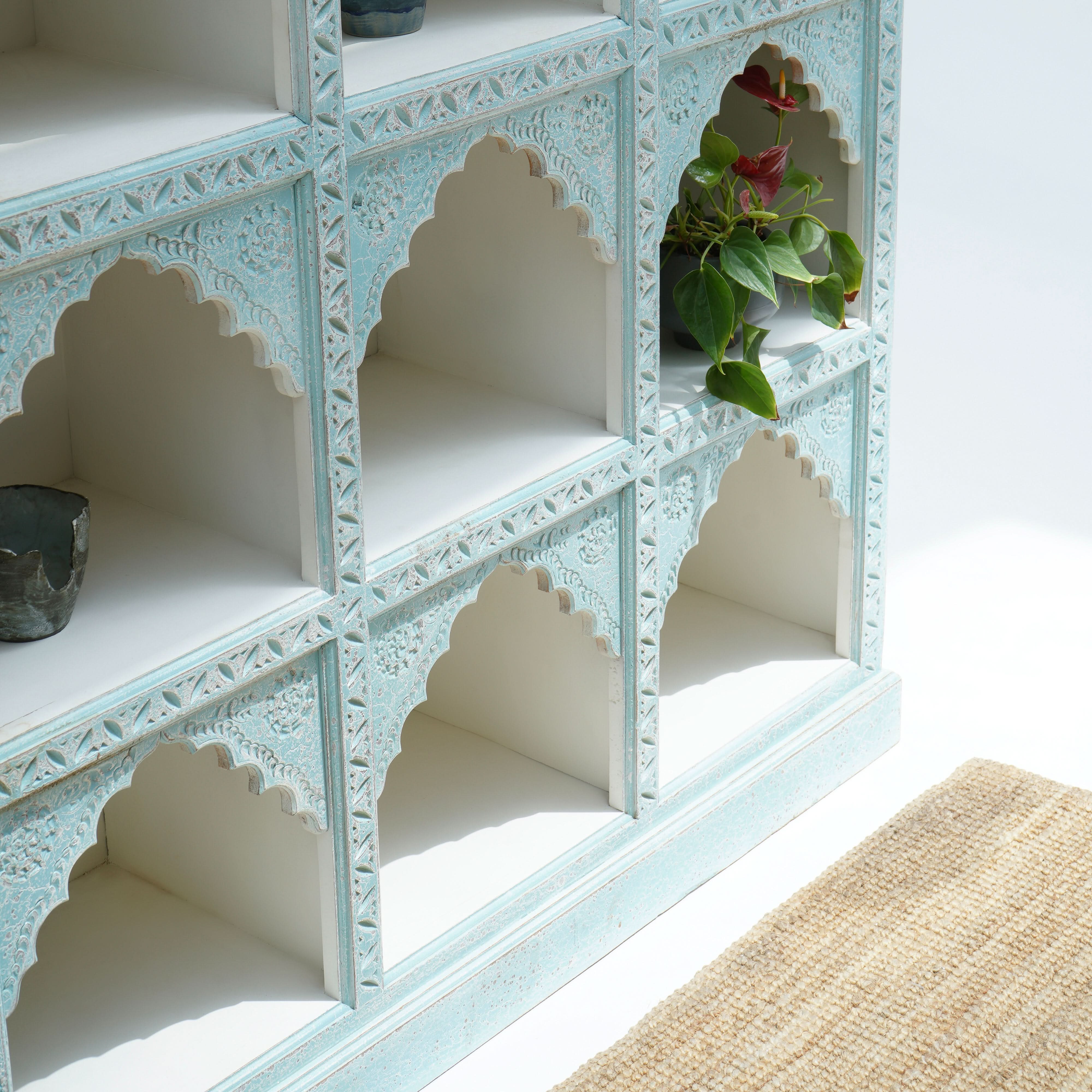 FLORENCE 12-BLOCK MEHRAB BOOKSHELF - Art and craft furniture