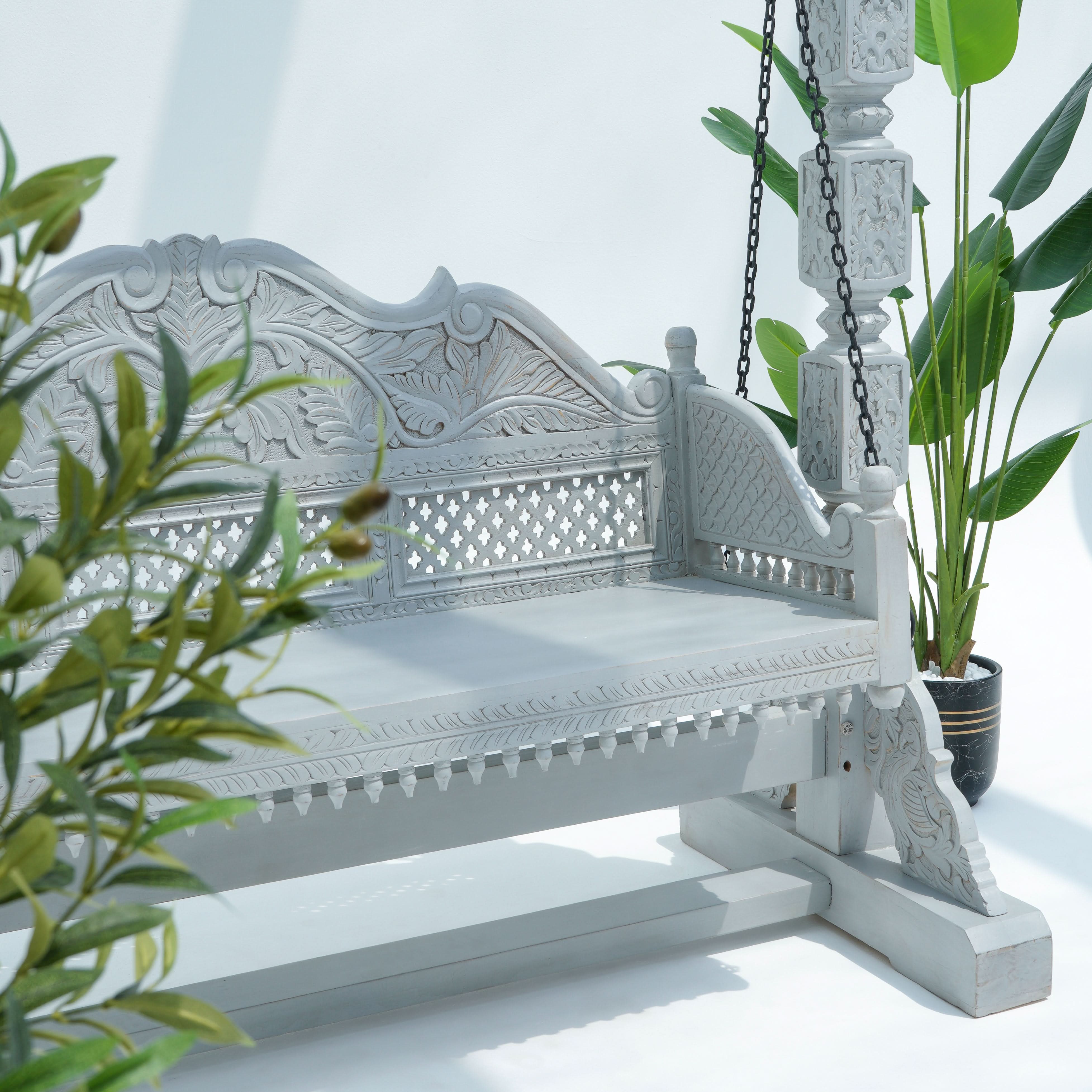 Wooden Carving Swing - Art and craft furniture