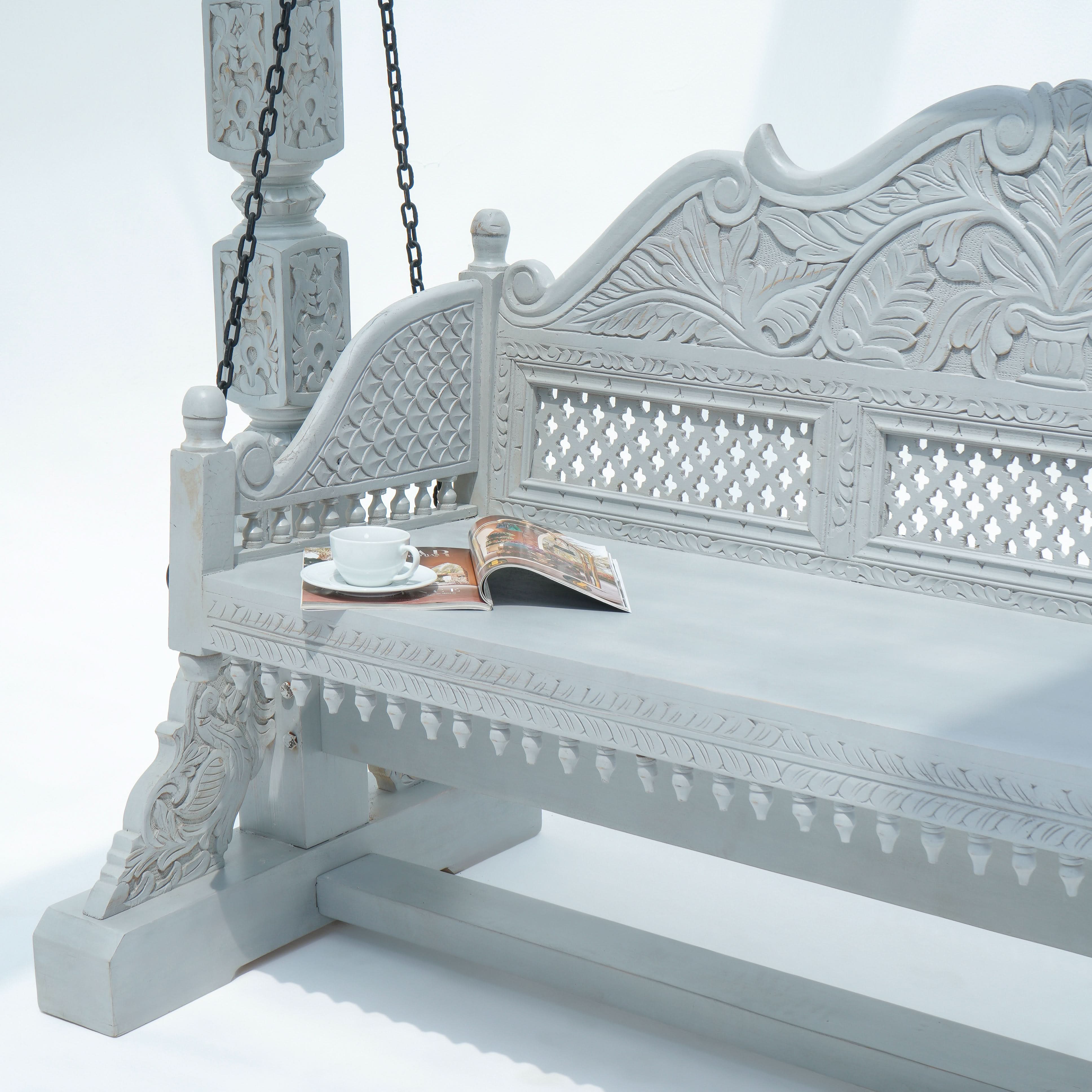 Wooden Carving Swing - Art and craft furniture