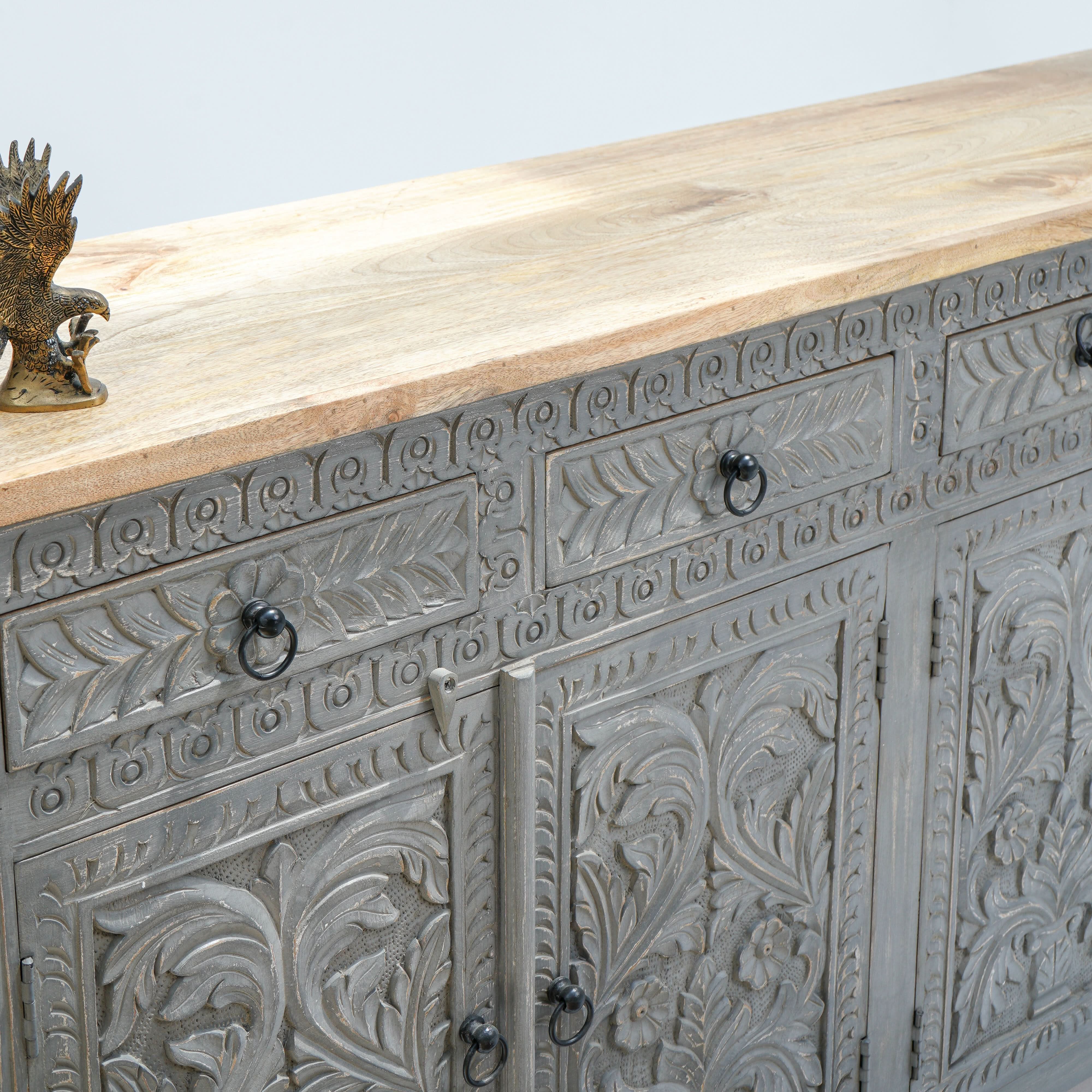 CARVA FOUR DRAW FOUR DRAWER SIDEBOARD - Art and craft furniture