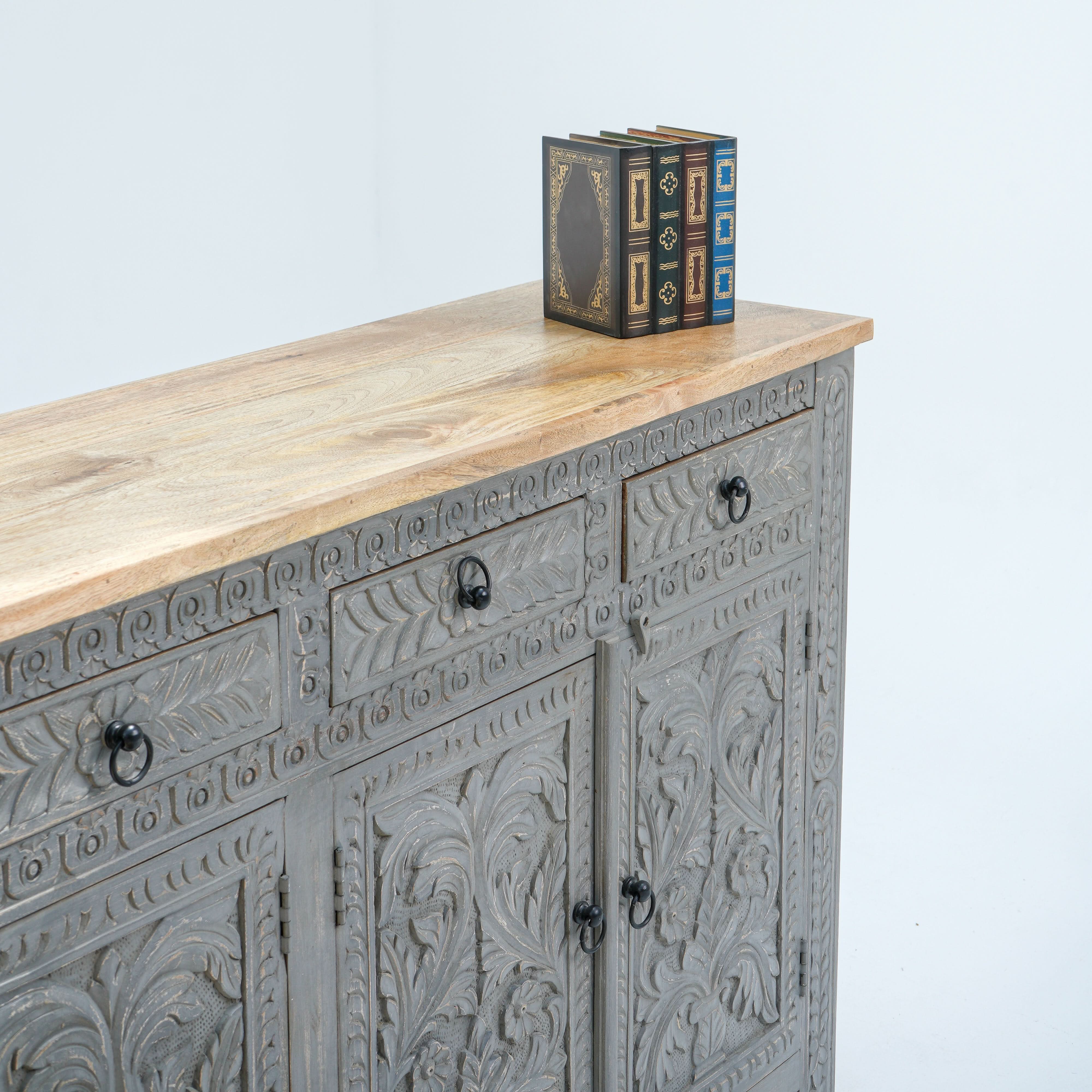CARVA FOUR DRAW FOUR DRAWER SIDEBOARD - Art and craft furniture