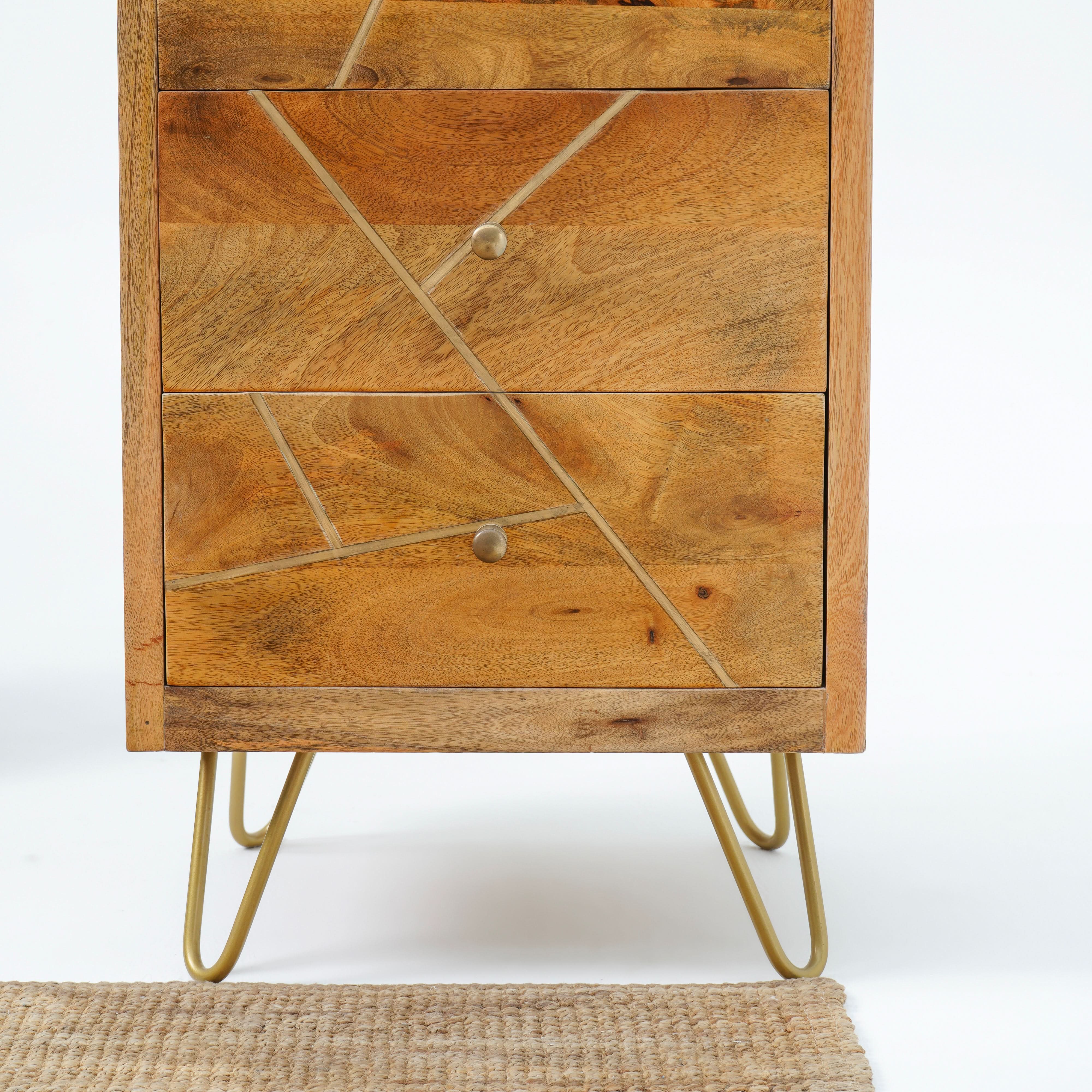 MANGOLUXE FOUR DRAWER CHEST OF DRAWERS - Art and craft furniture