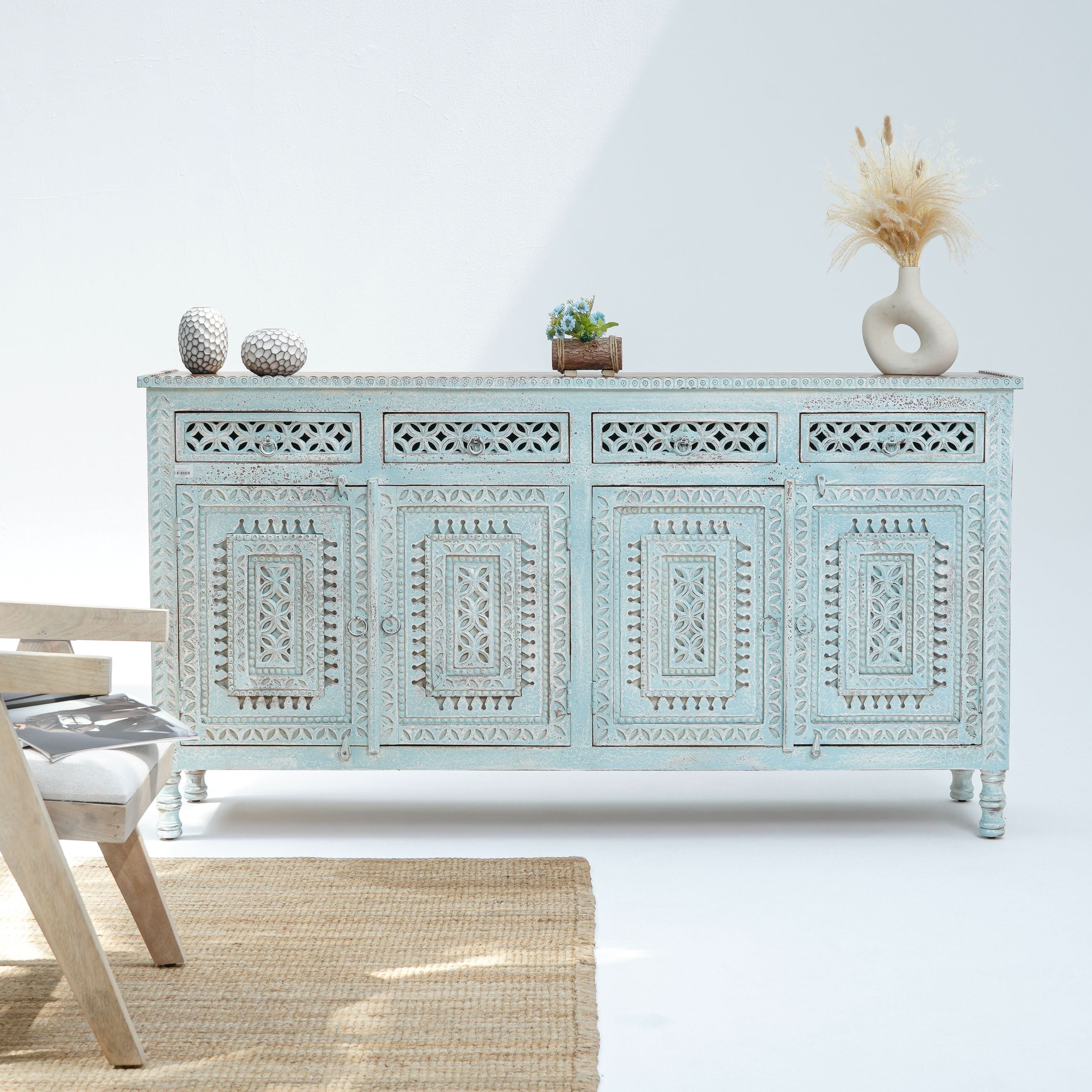 ORLEANS FOUR DOOR DRAWER SIDEBOARD - Art and craft furniture