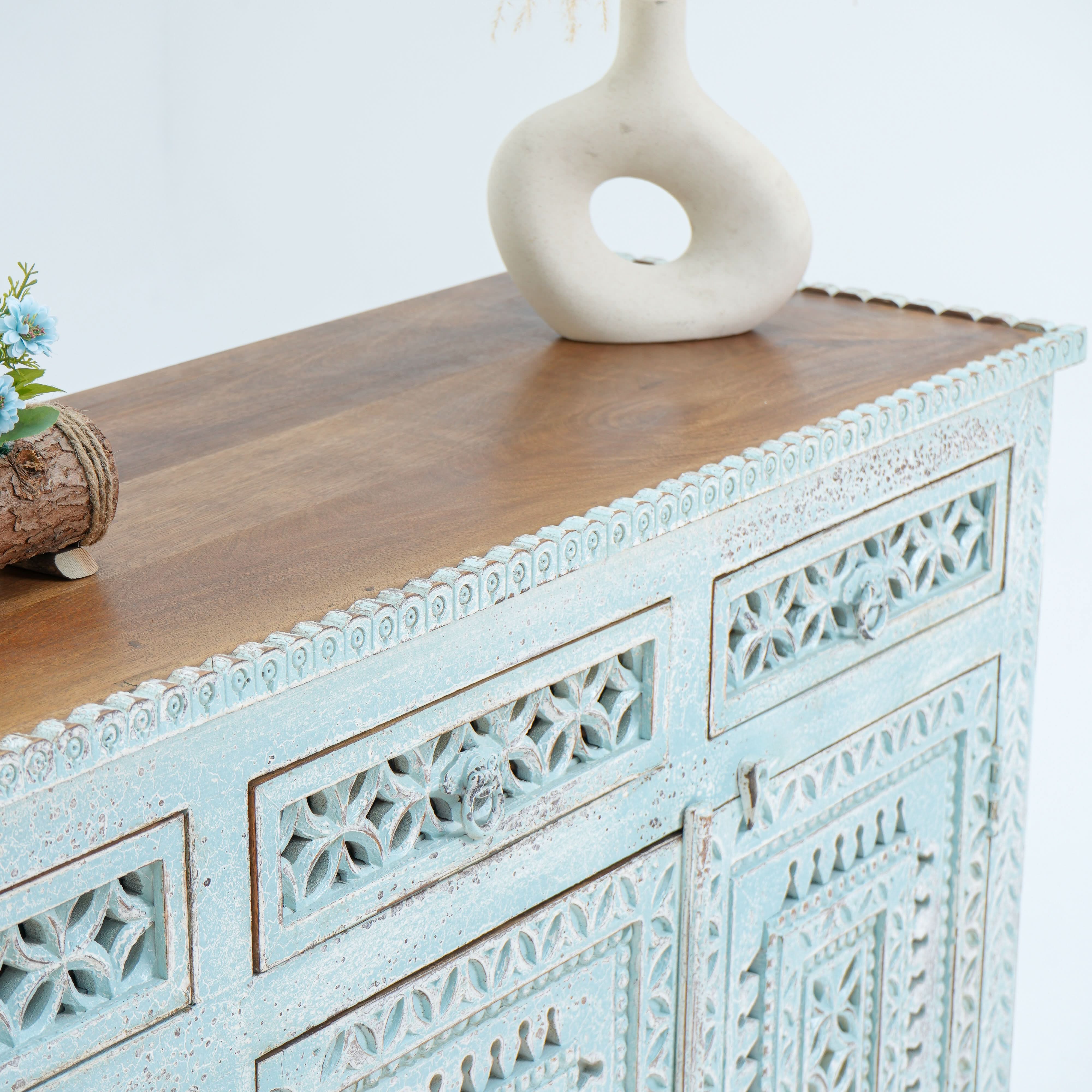 ORLEANS FOUR DOOR DRAWER SIDEBOARD - Art and craft furniture