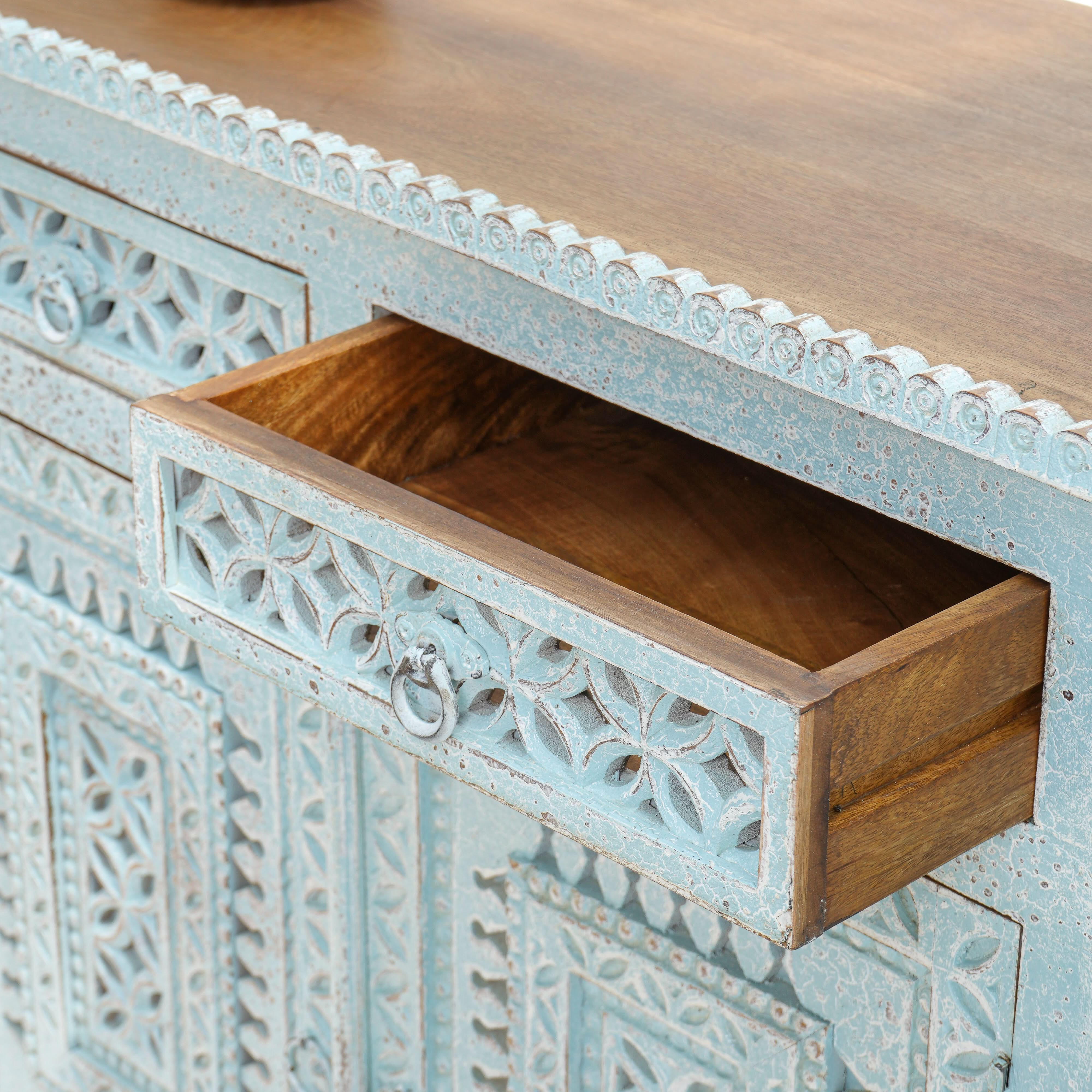 ORLEANS FOUR DOOR DRAWER SIDEBOARD - Art and craft furniture
