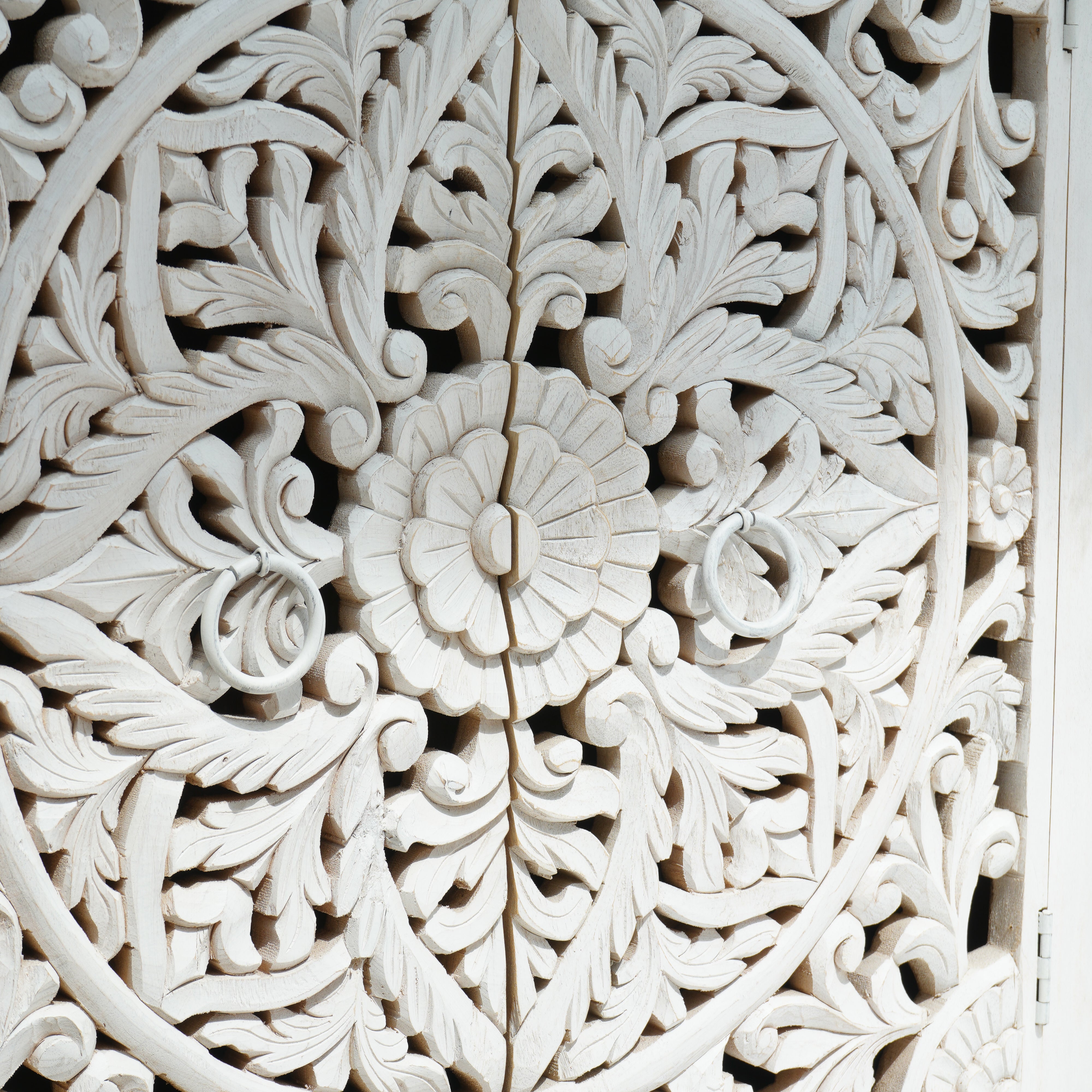 KARIGAR CARVED TWO DOOR SIDEBOARD - Art and craft furniture