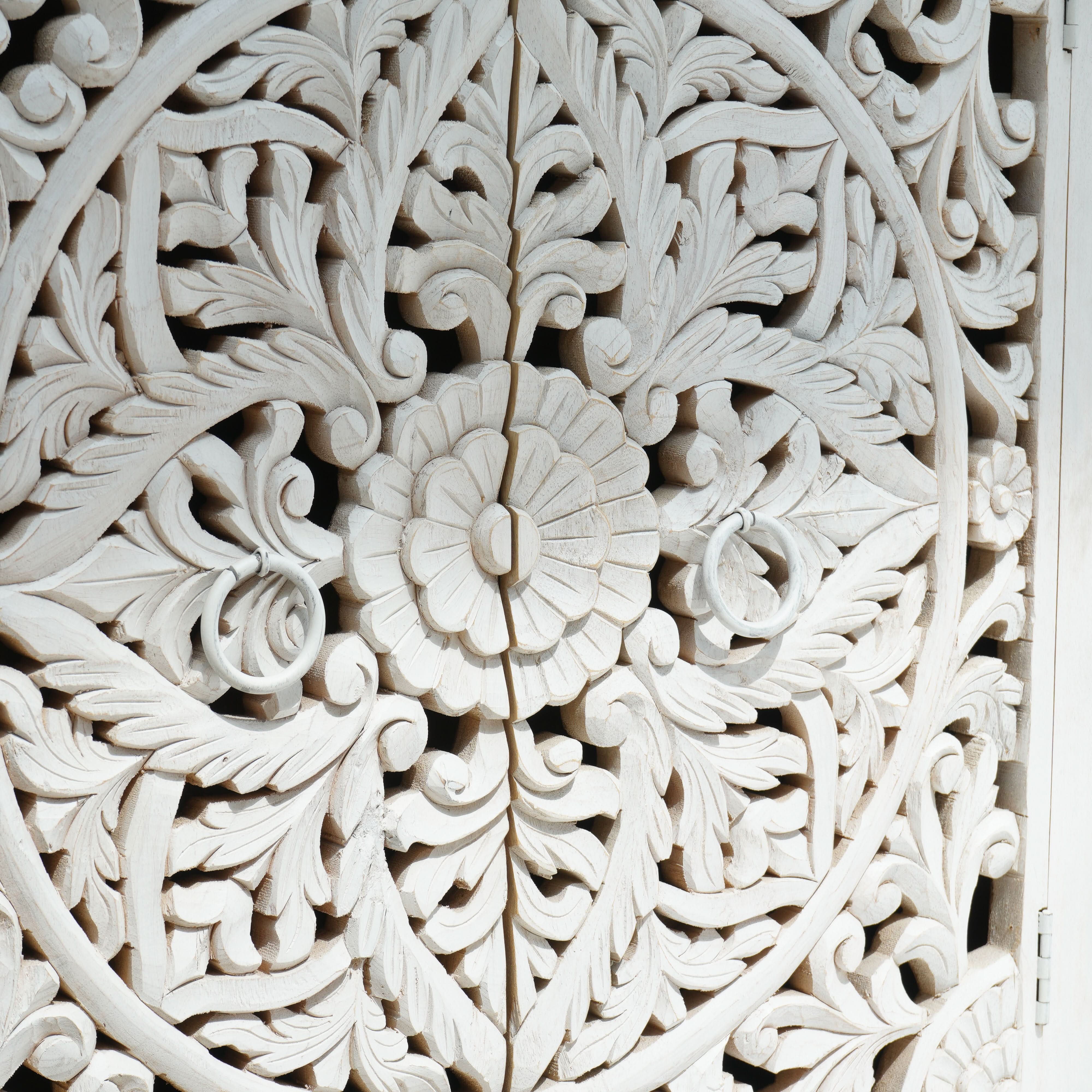 KARIGAR CARVED TWO DOOR SIDEBOARD - Art and craft furniture
