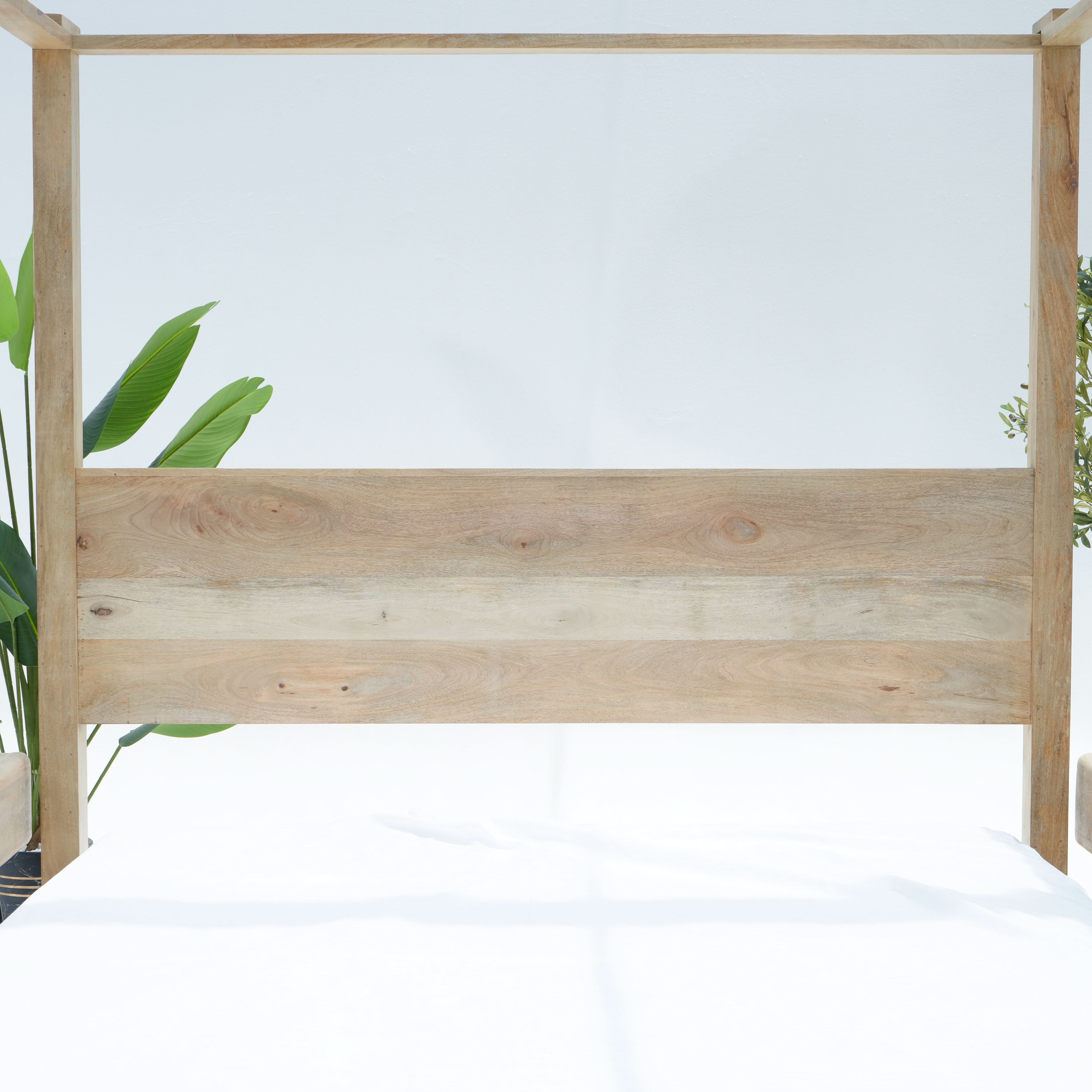 AUREVO MANGO WOOD FOUR POSTER BED - Art and craft furniture