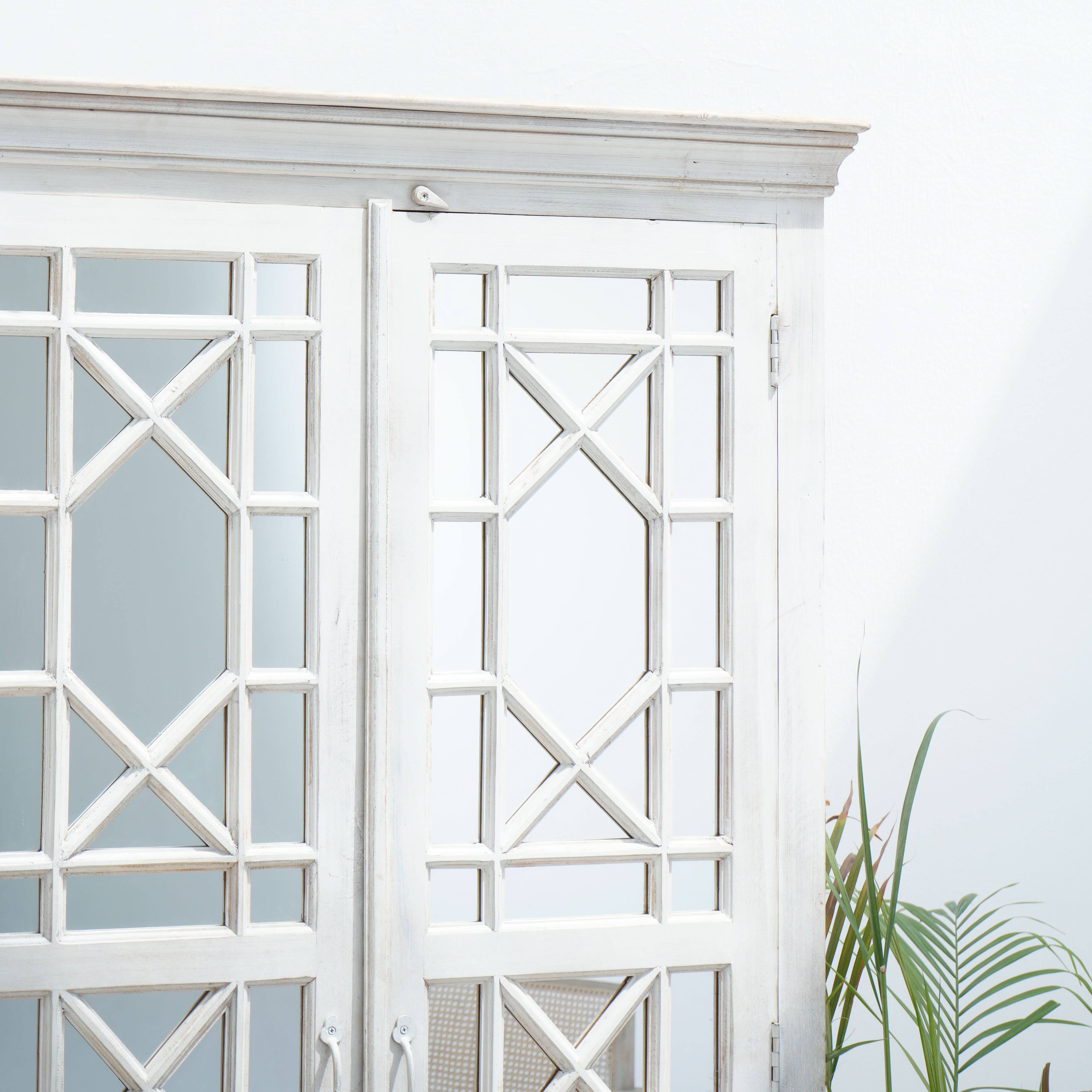 CASABLANCA CLASSIC TWO MIRROR DOOR CABINET - Art and craft furniture