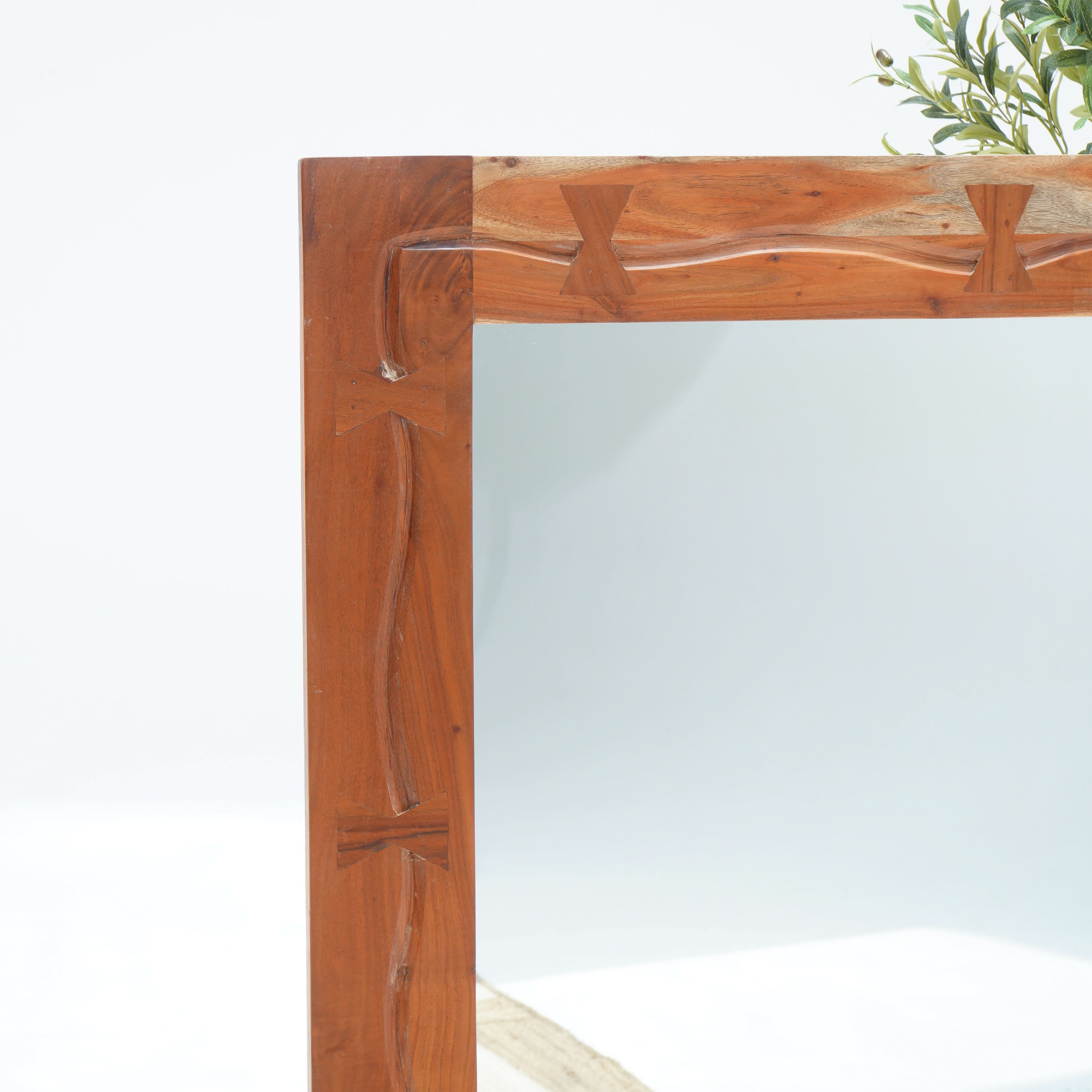 MARVEL ACACIA WOOD MIRROR FRAME - Art and craft furniture