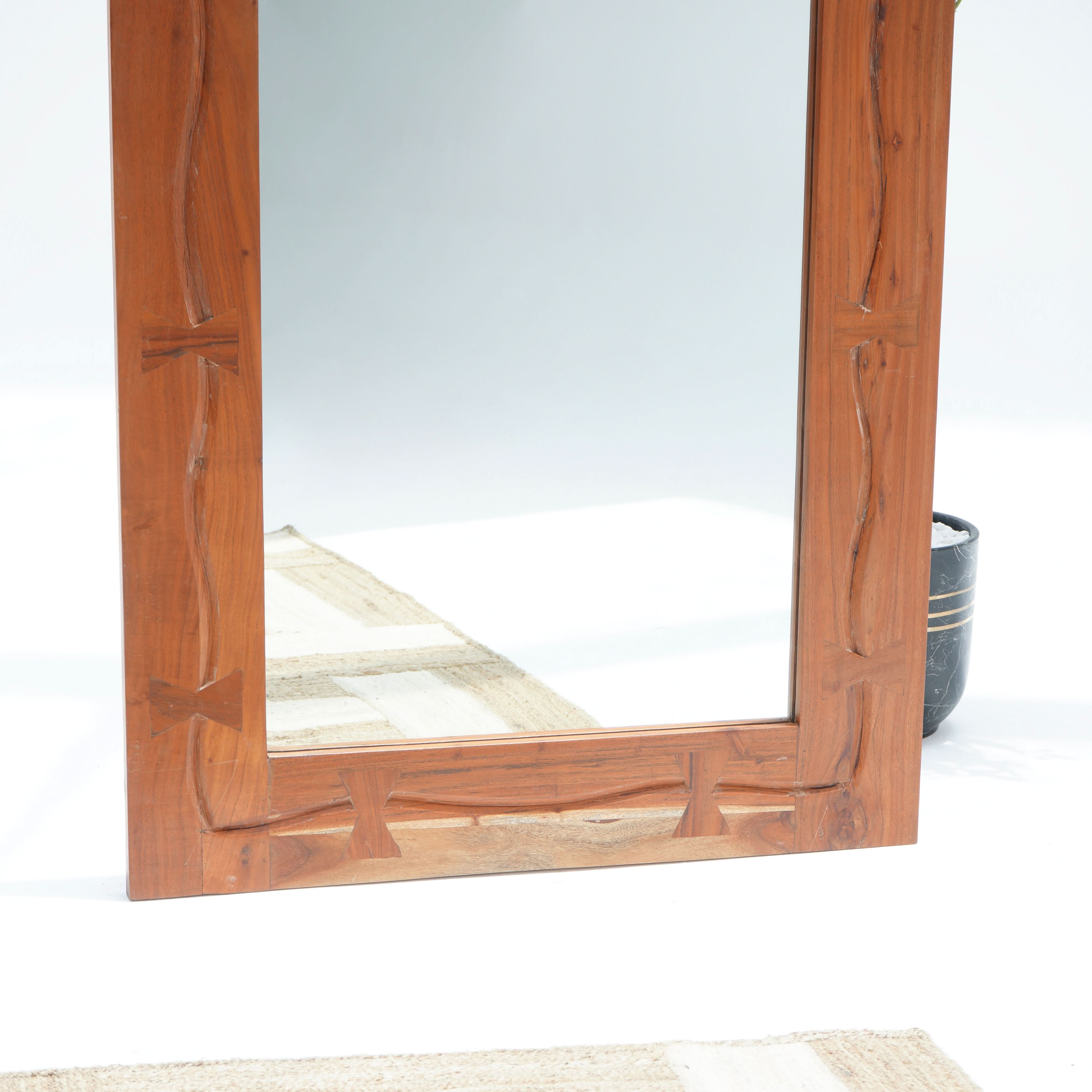 MARVEL ACACIA WOOD MIRROR FRAME - Art and craft furniture