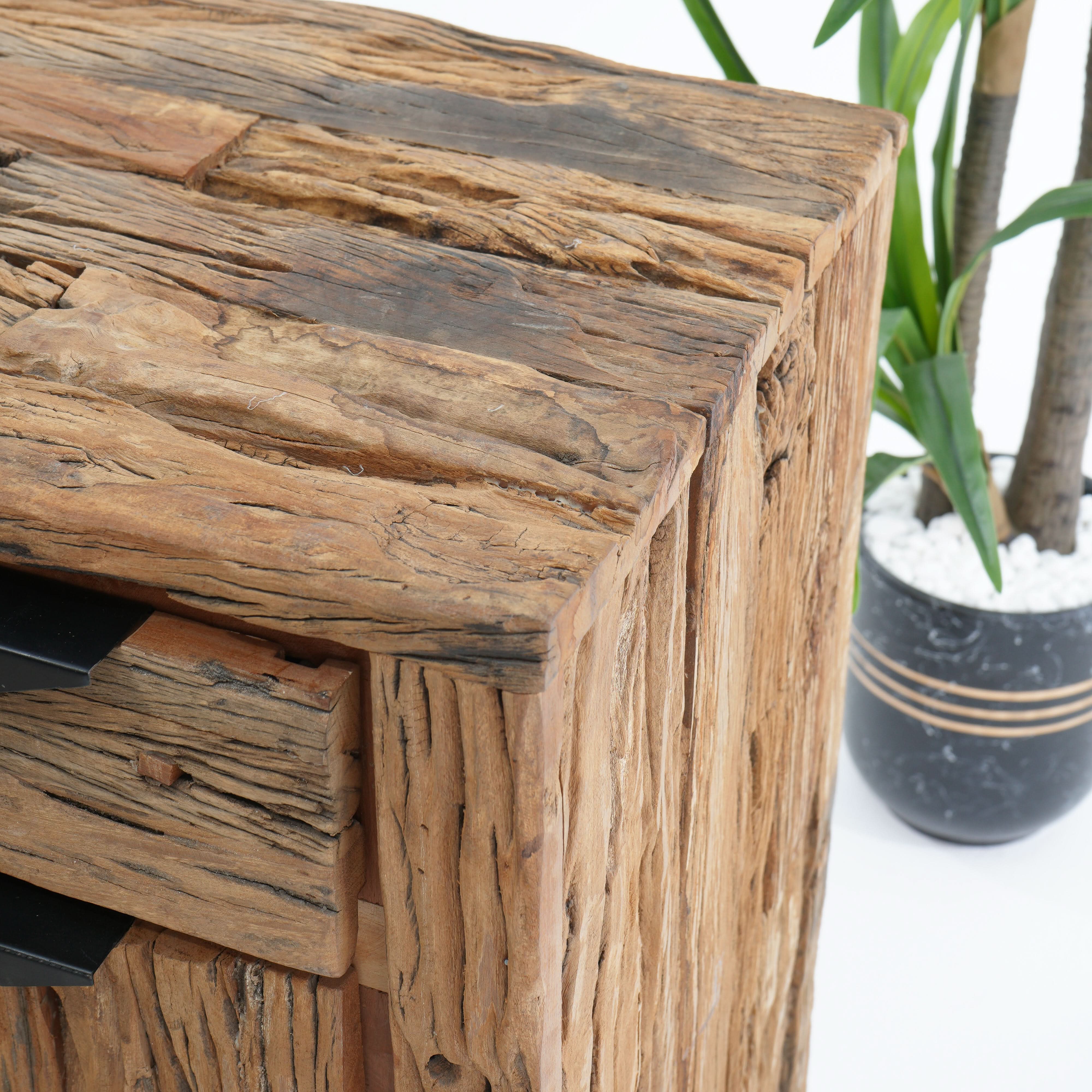 RAILWAY WOOD TWO DOOR SIDEBOARD - Art and craft furniture