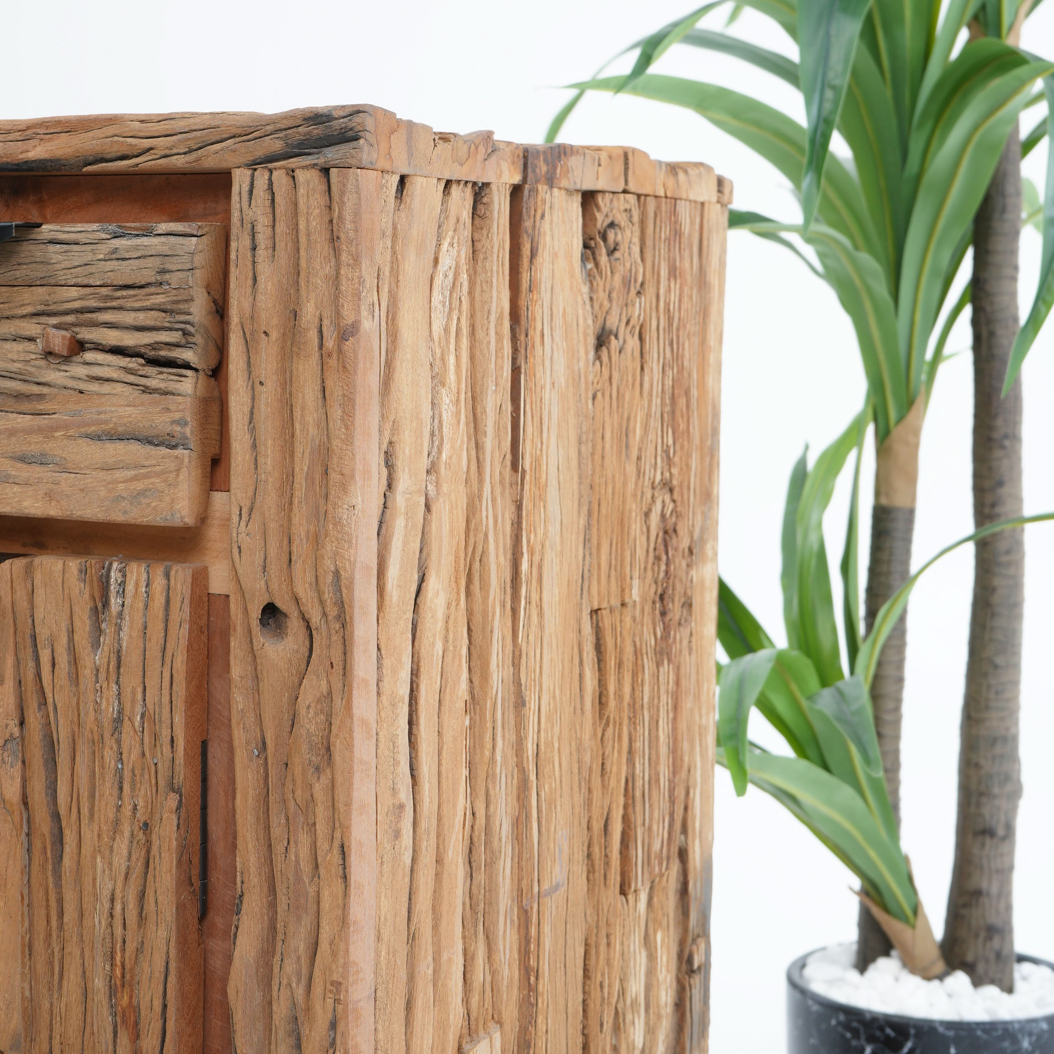 RAILWAY WOOD TWO DOOR SIDEBOARD - Art and craft furniture