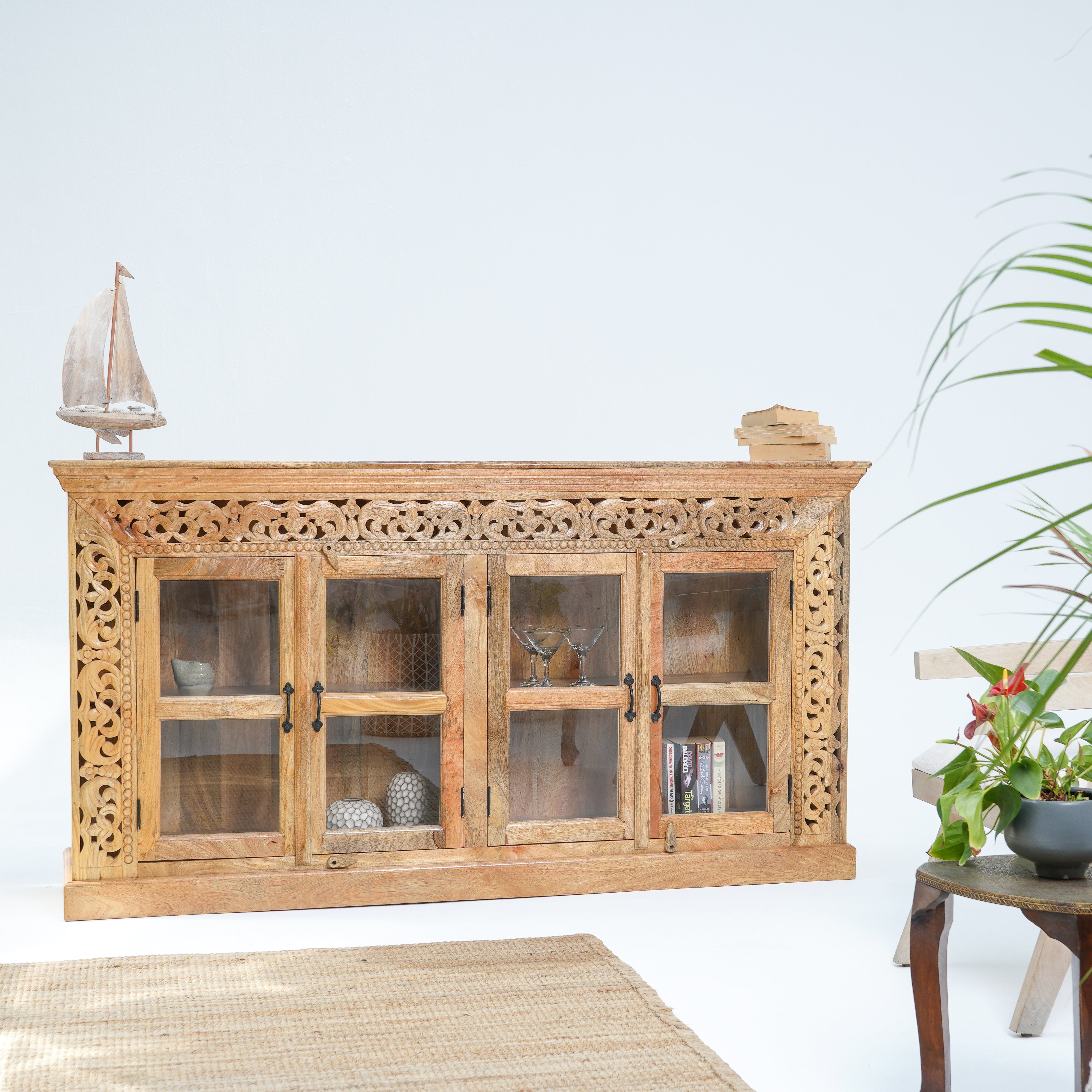 Victor Harbor four glass door sideboard