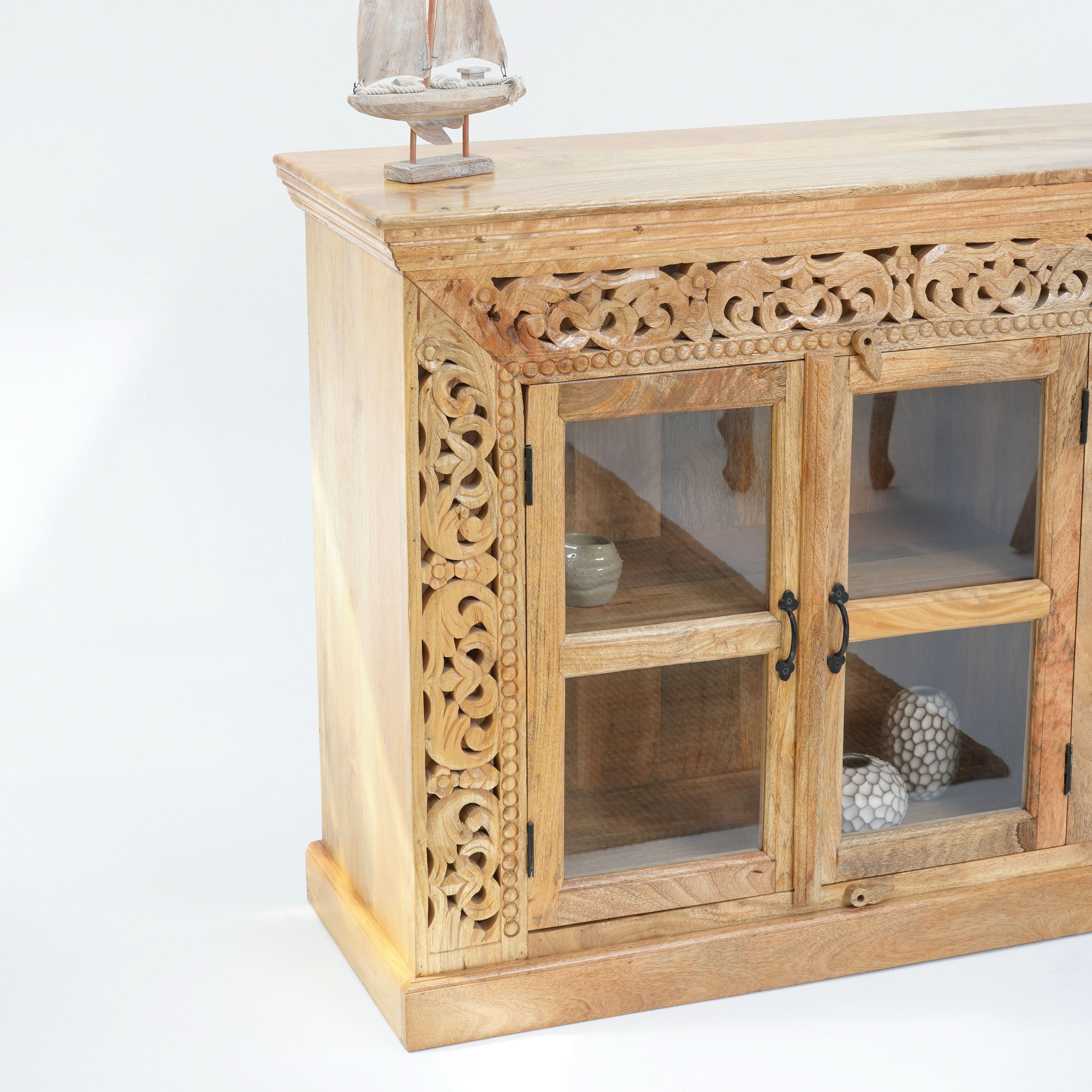 VICTOR HARBOR FOUR GLASS DOOR SIDEBOARD - Art and craft furniture