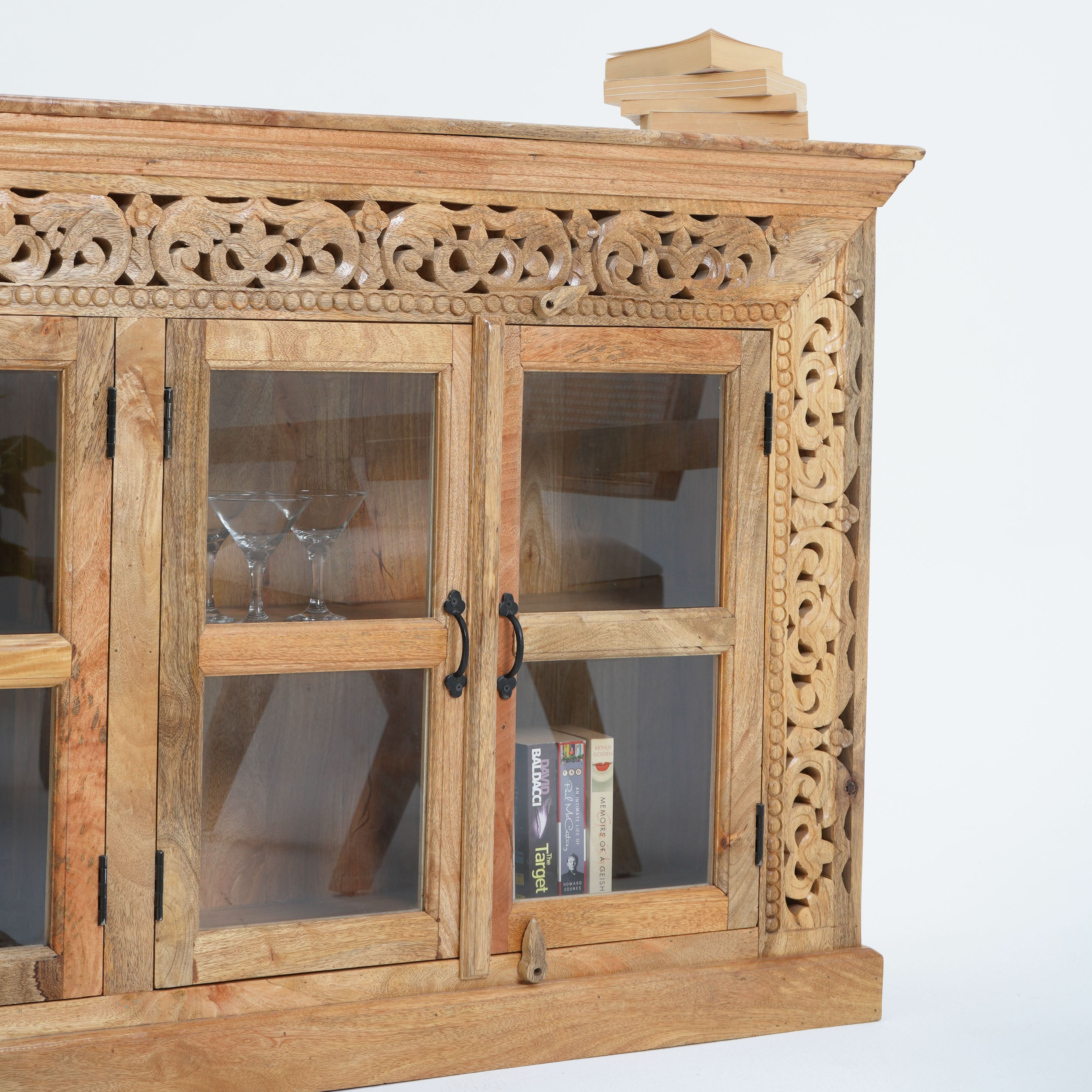 VICTOR HARBOR FOUR GLASS DOOR SIDEBOARD - Art and craft furniture