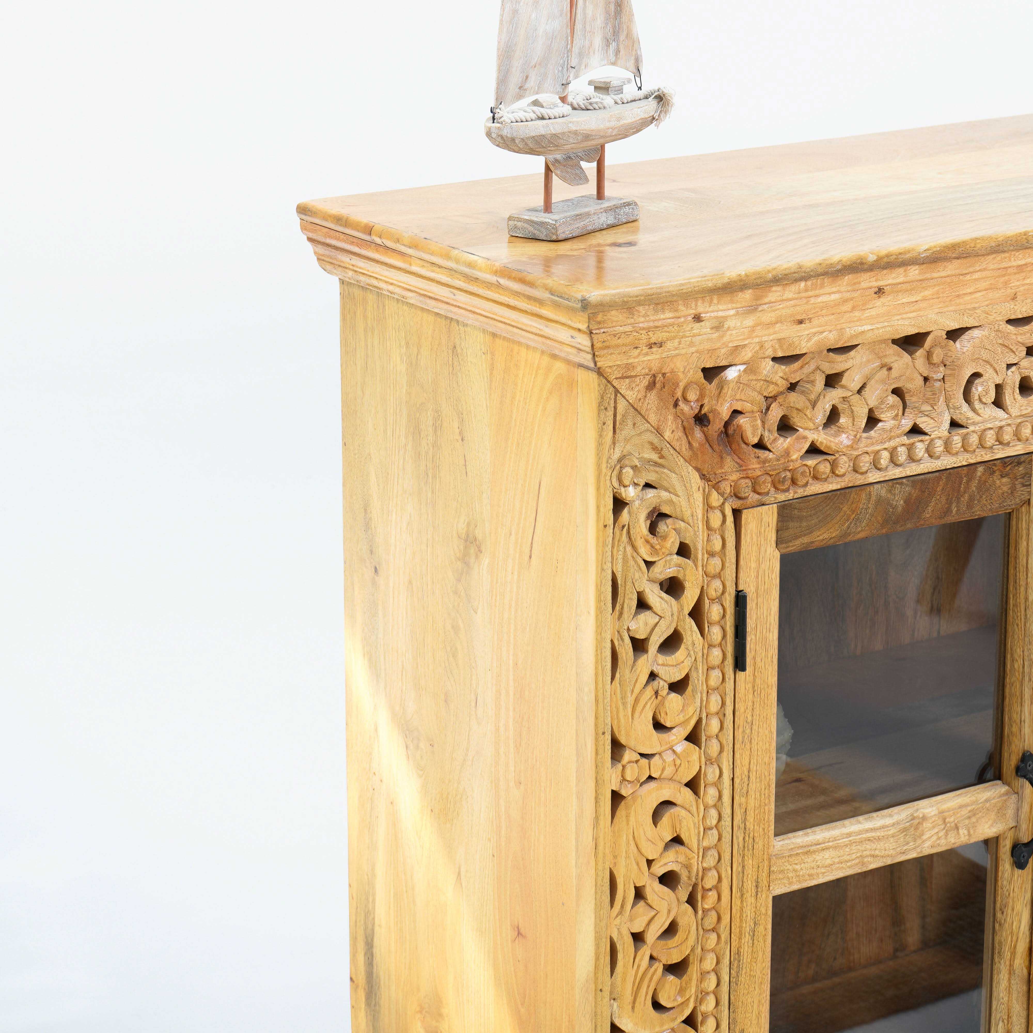 VICTOR HARBOR FOUR GLASS DOOR SIDEBOARD - Art and craft furniture