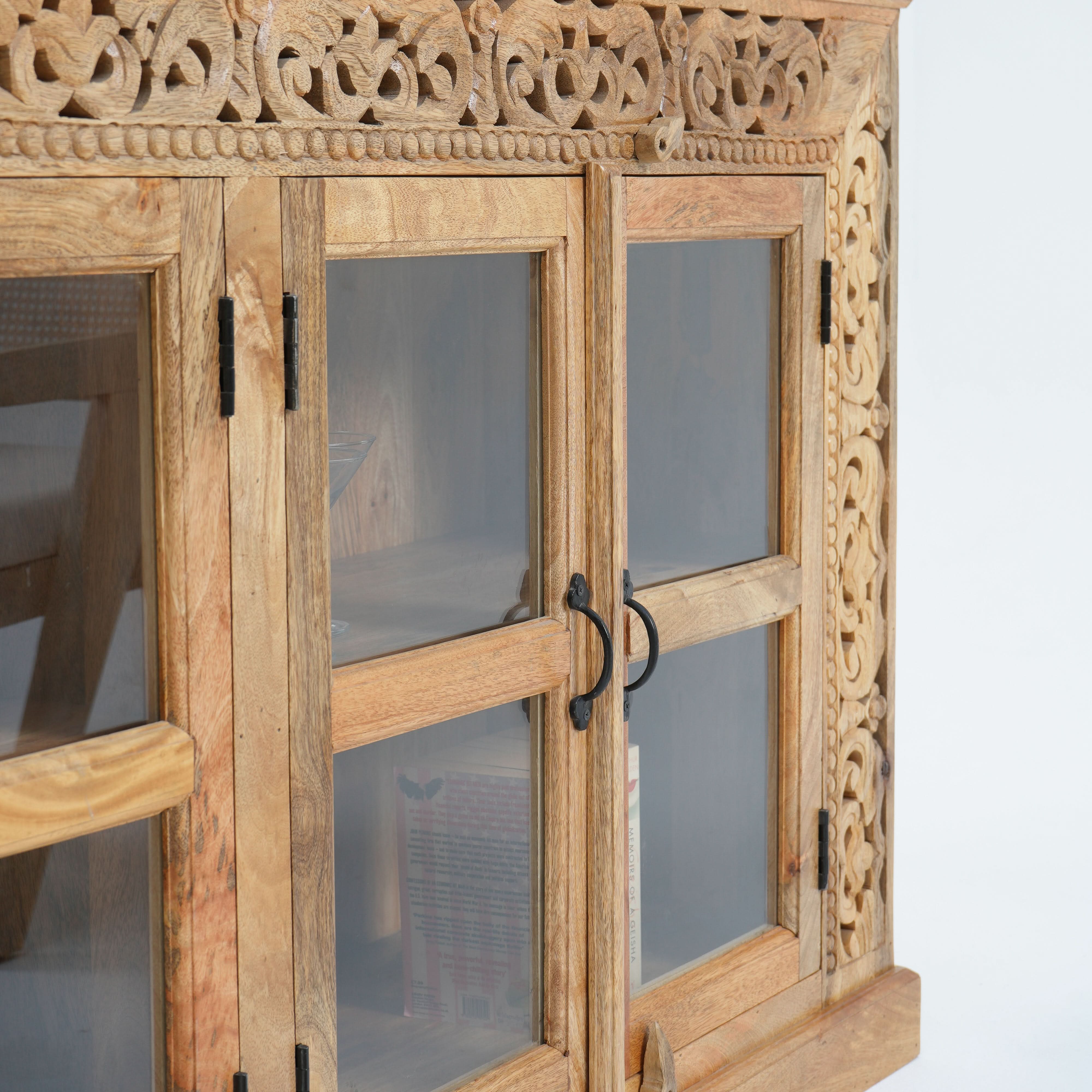 VICTOR HARBOR FOUR GLASS DOOR SIDEBOARD - Art and craft furniture