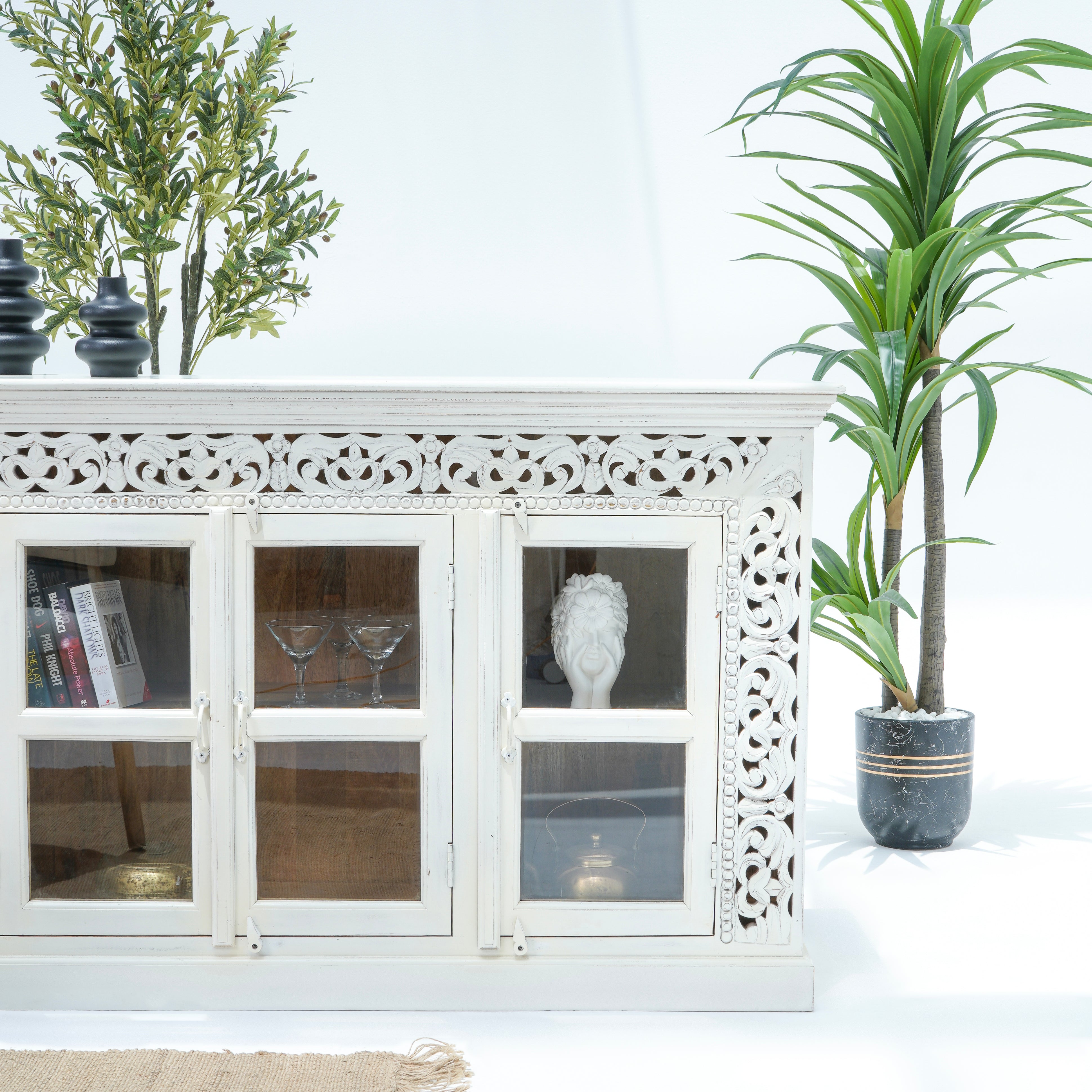 Victor Harbor three glass door side board