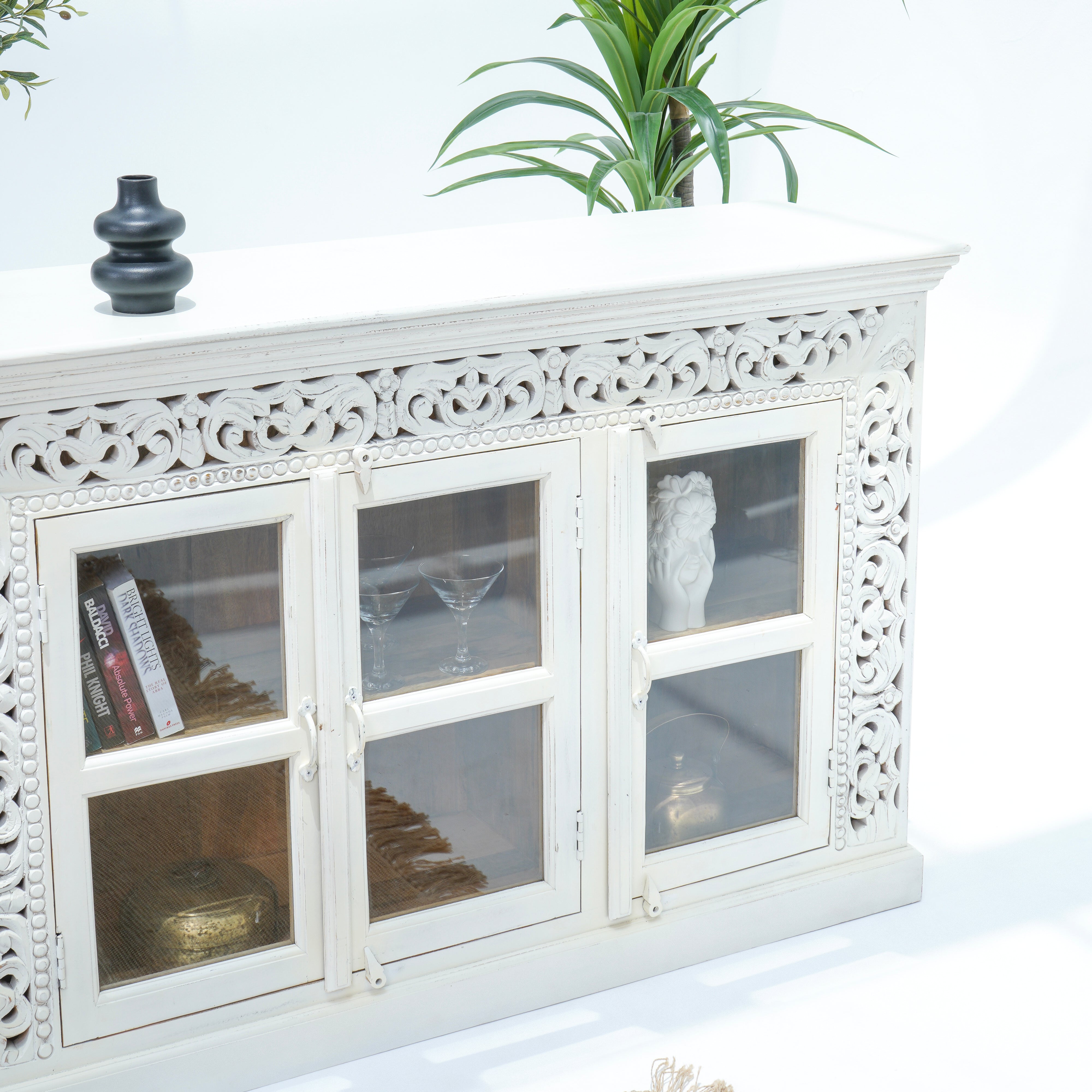 Victor Harbor three glass door side board
