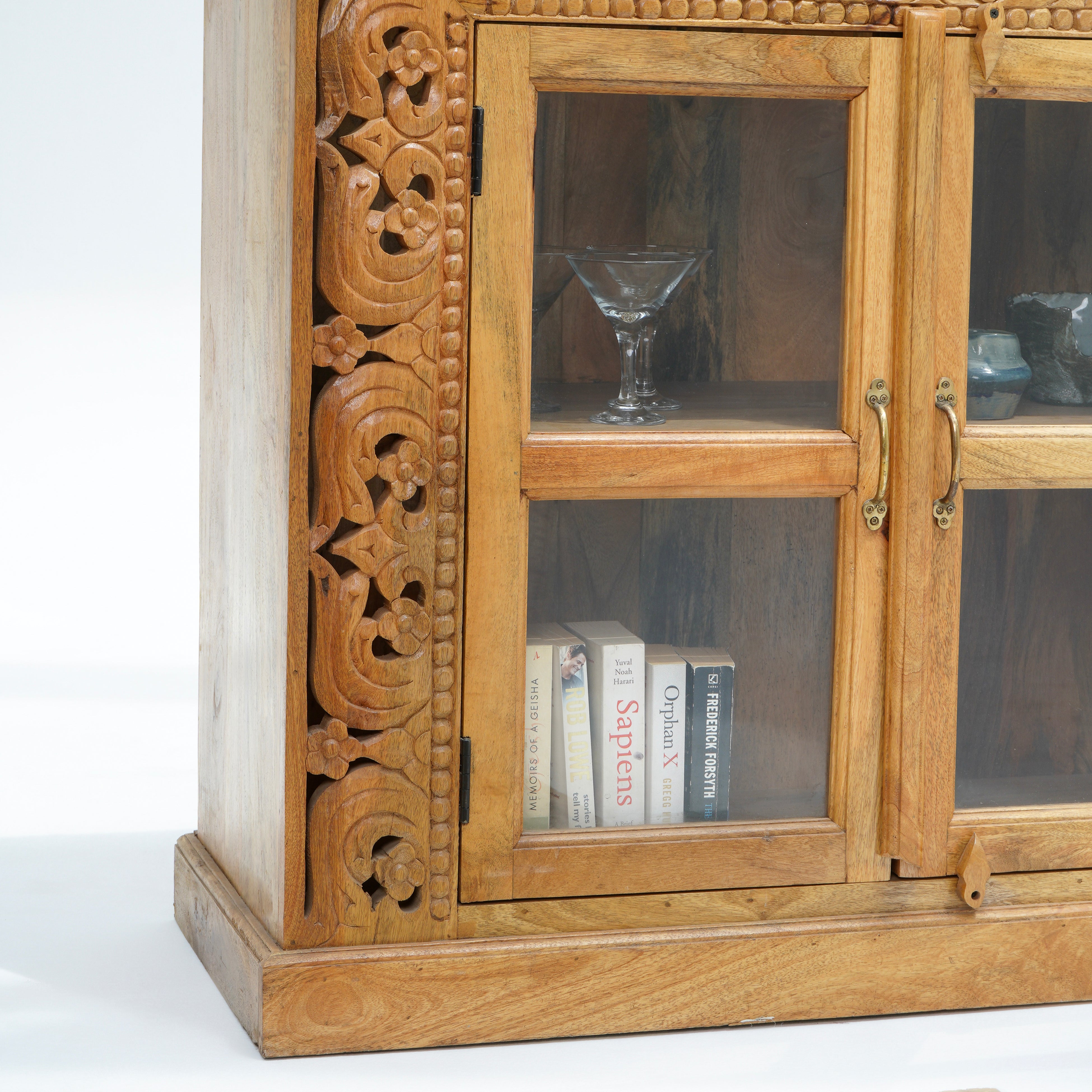 VICTOR HARBOR GLASS TWO DOOR SIDEBOARD
