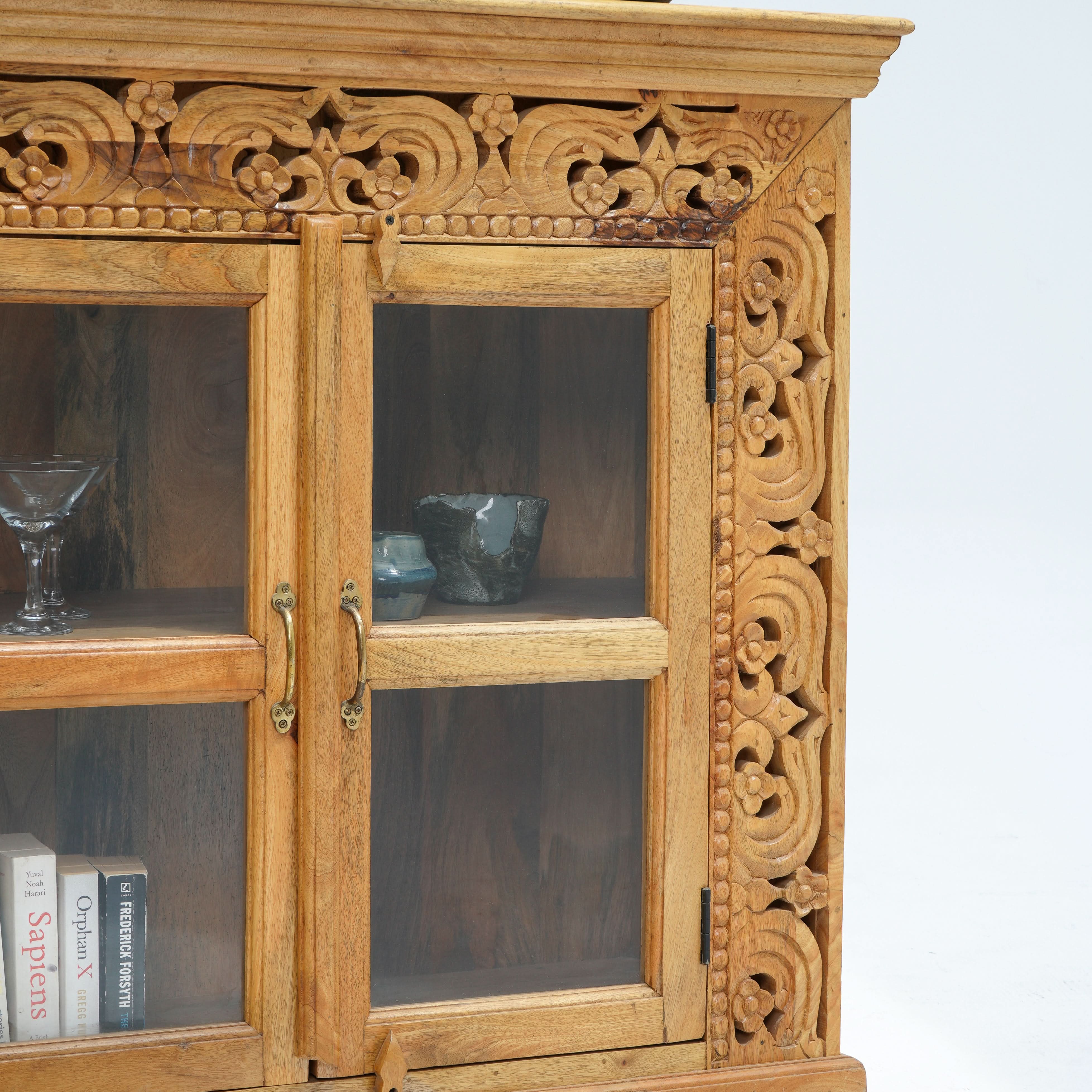 VICTOR HARBOR GLASS TWO DOOR SIDEBOARD - Art and craft furniture