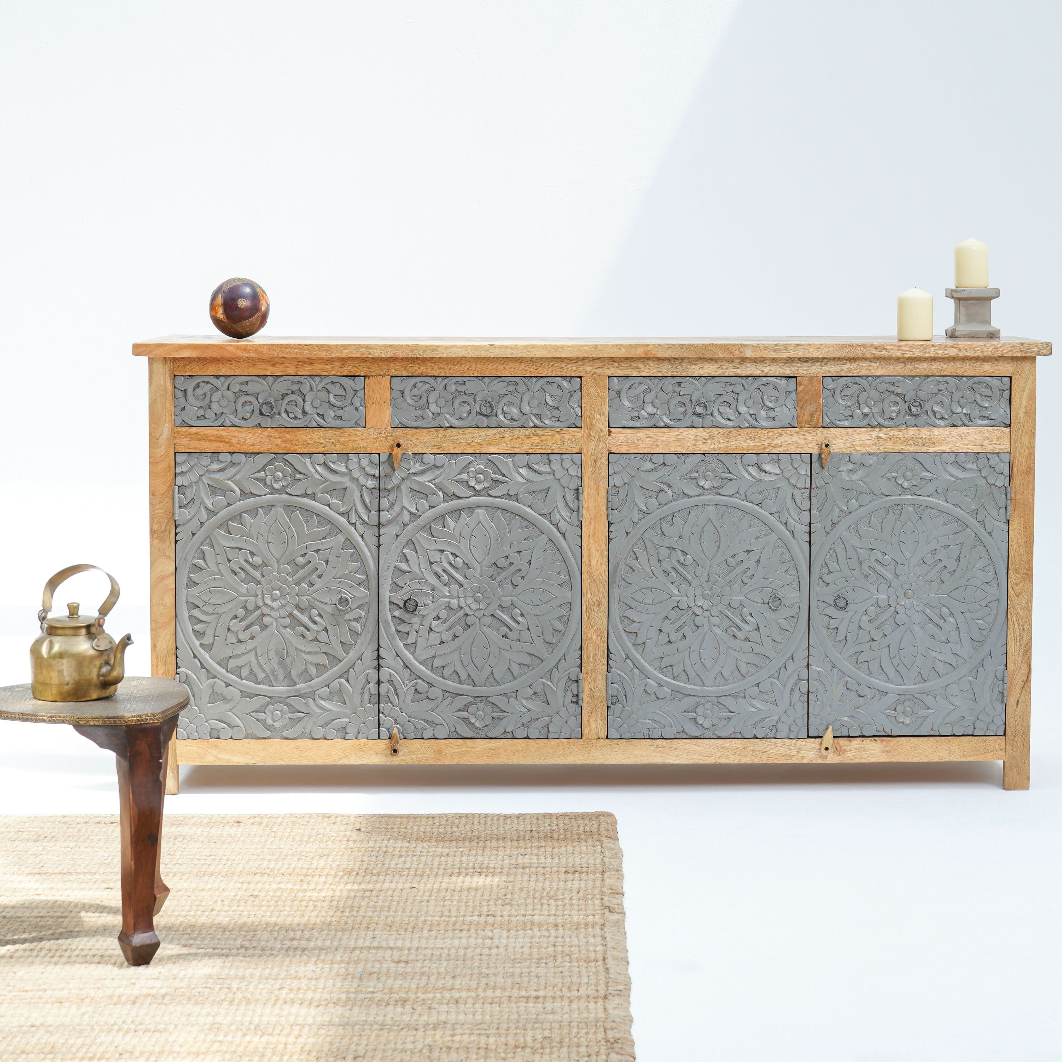DABORA FOUR DRAWER FOUR DOOR SIDEBOARD - Art and craft furniture
