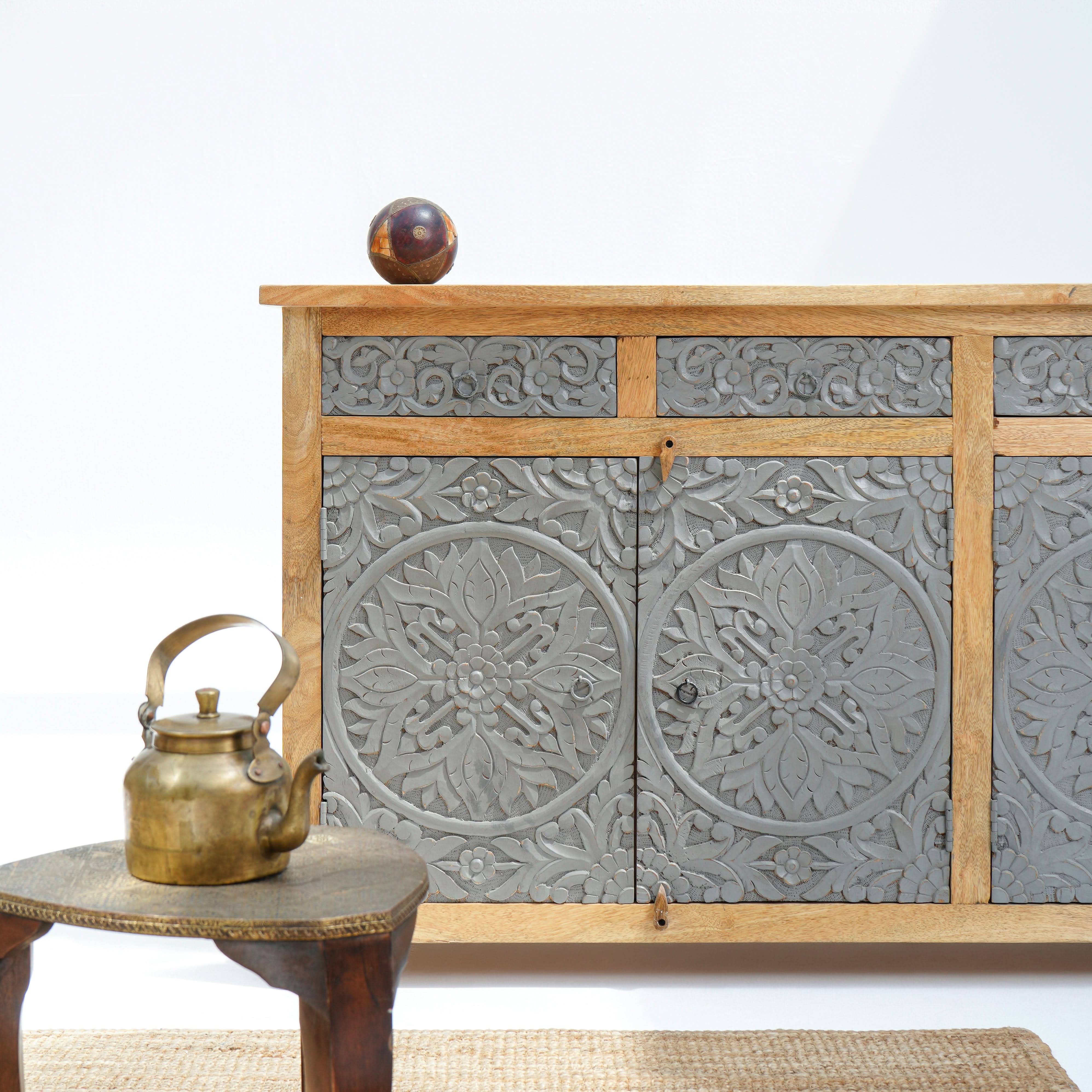 DABORA FOUR DRAWER FOUR DOOR SIDEBOARD - Art and craft furniture