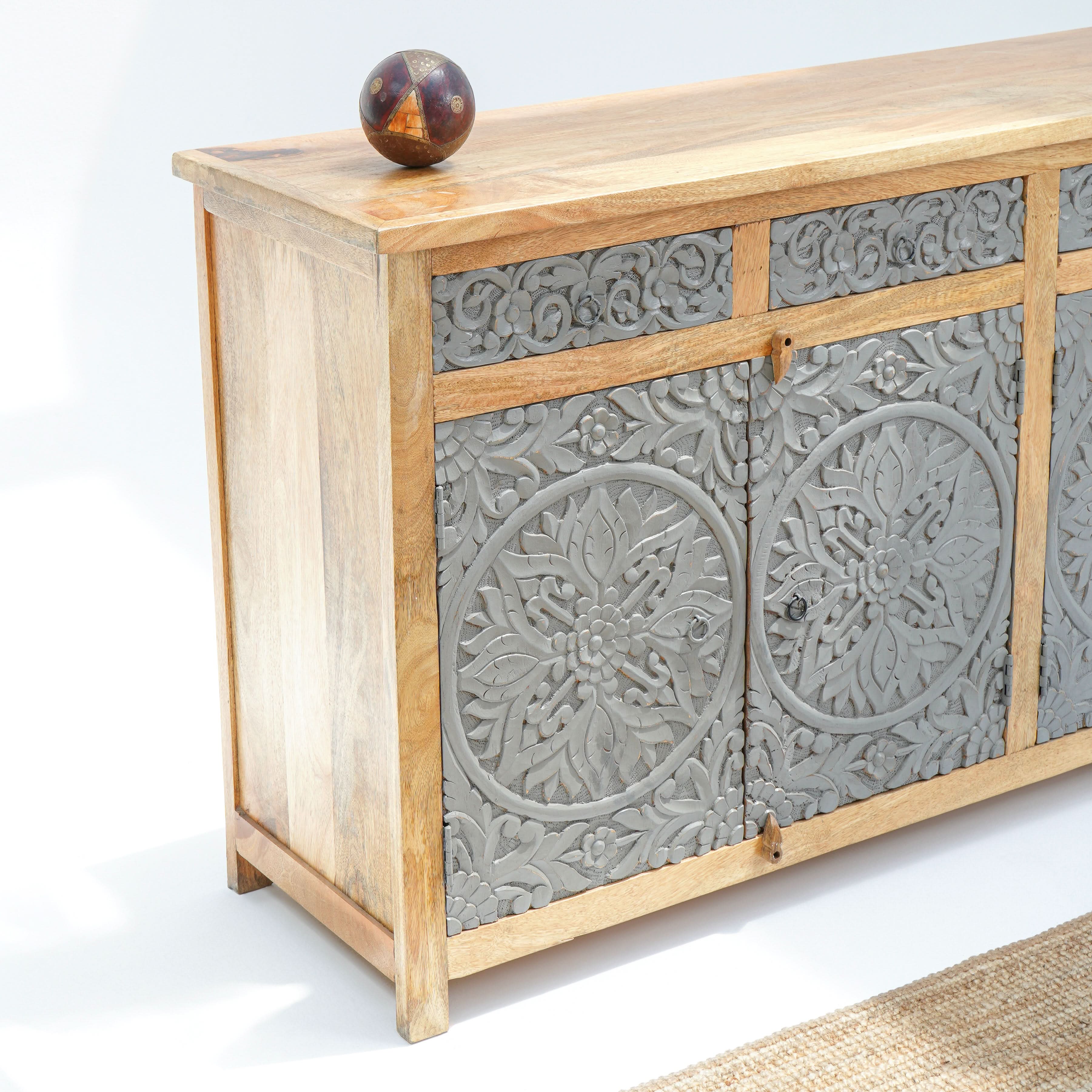 DABORA FOUR DRAWER FOUR DOOR SIDEBOARD - Art and craft furniture