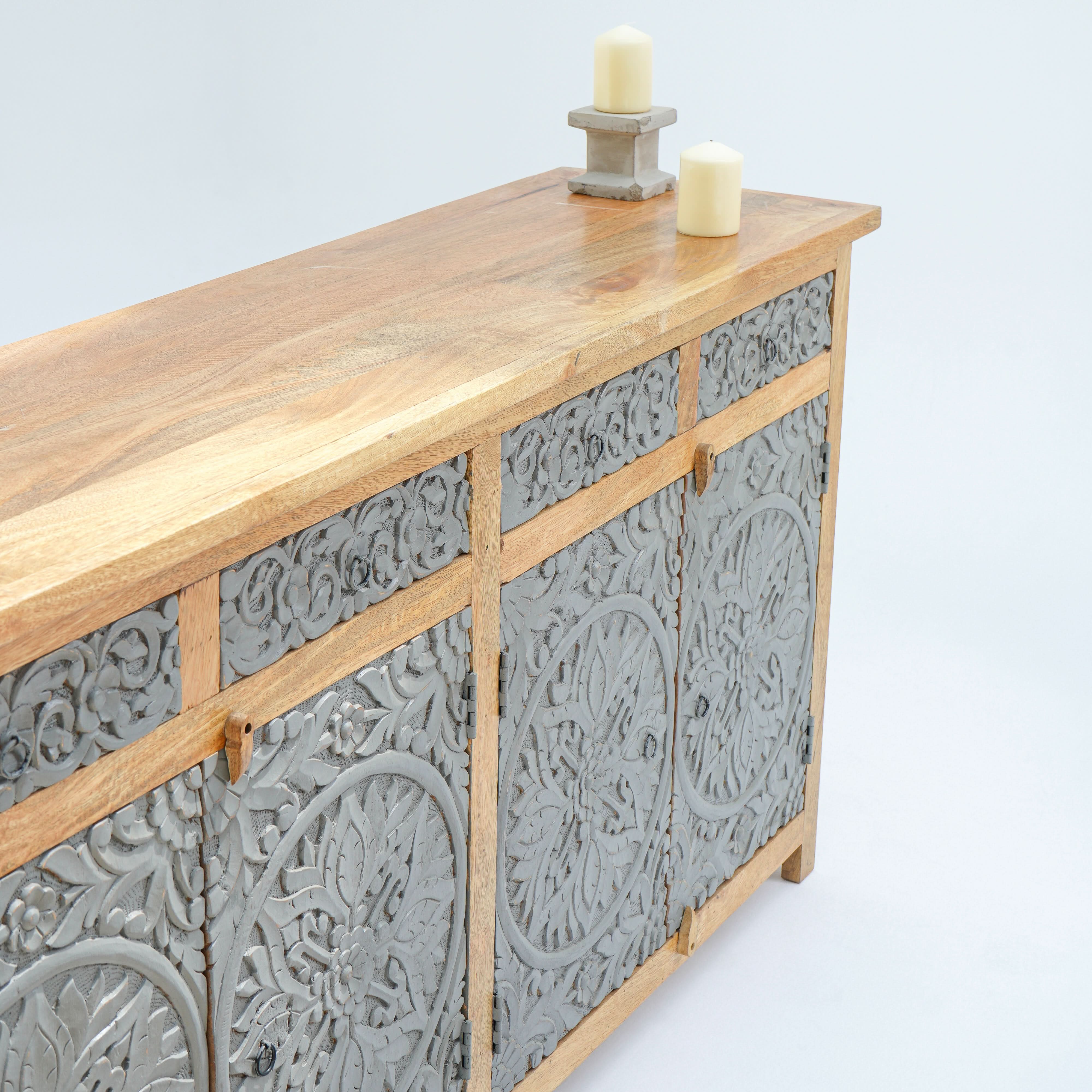 DABORA FOUR DRAWER FOUR DOOR SIDEBOARD - Art and craft furniture