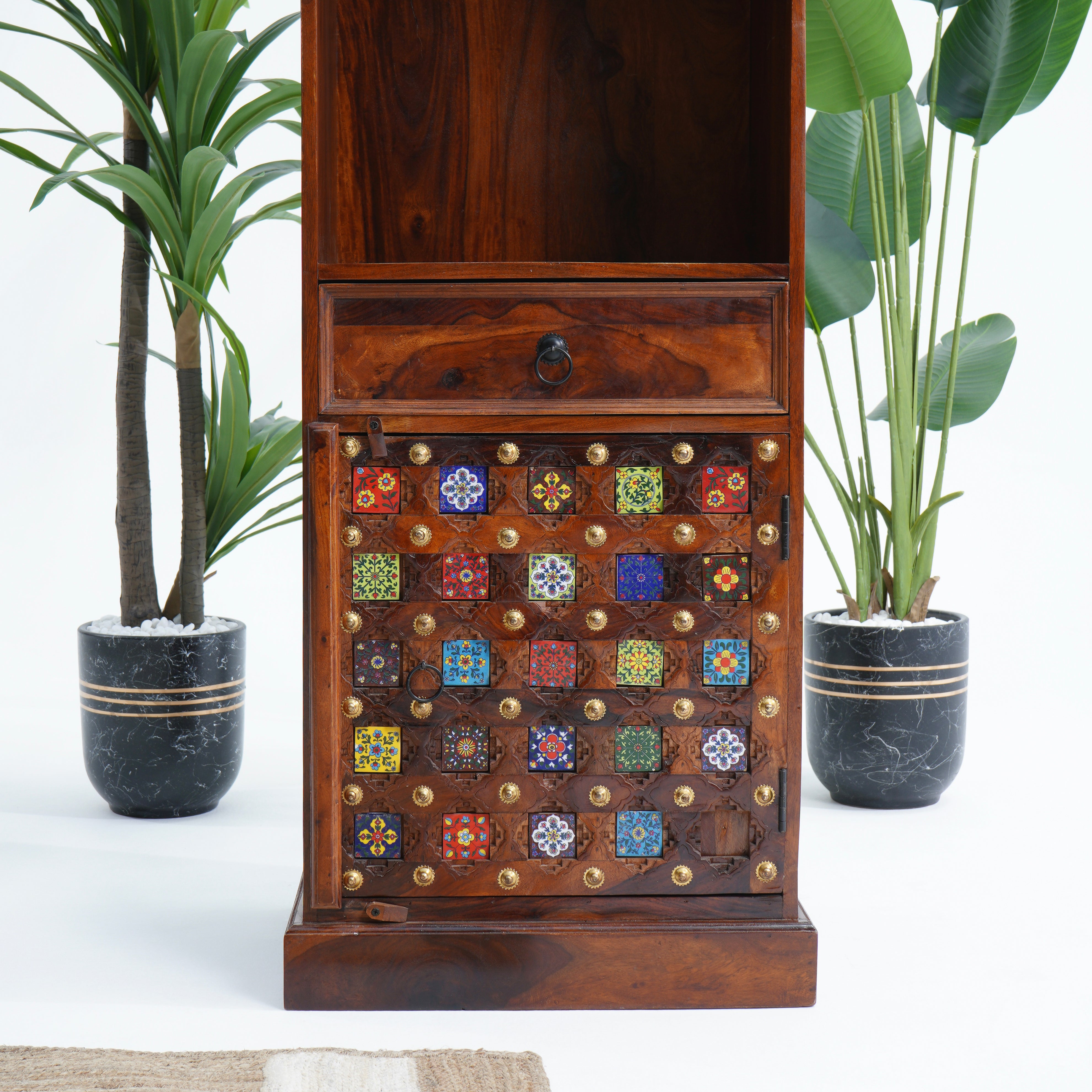 WDN ONE BAKRA TILE DOOR & ONE DRAWER TEMPLE