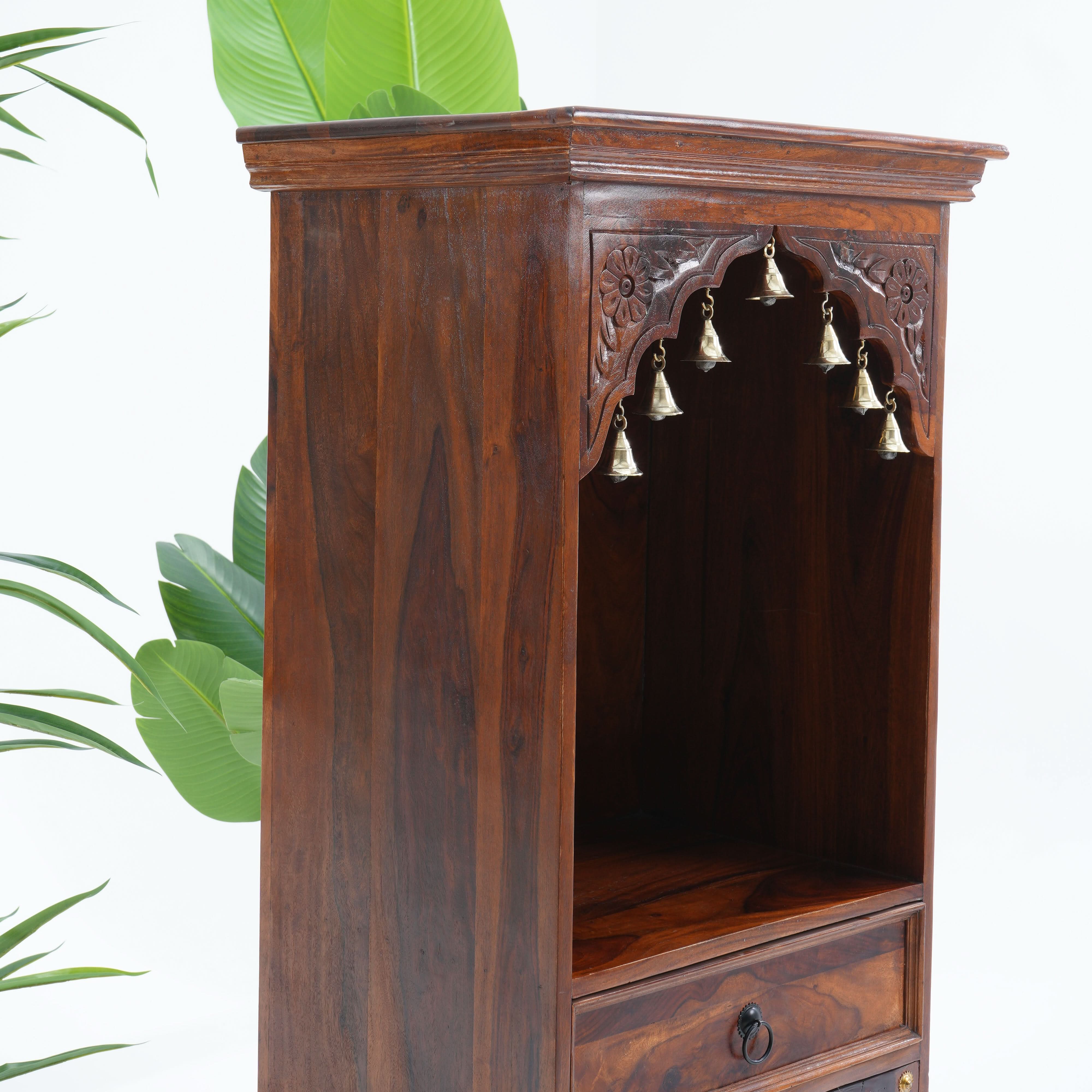 WDN ONE BAKRA TILE DOOR & ONE DRAWER TEMPLE - Art and craft furniture