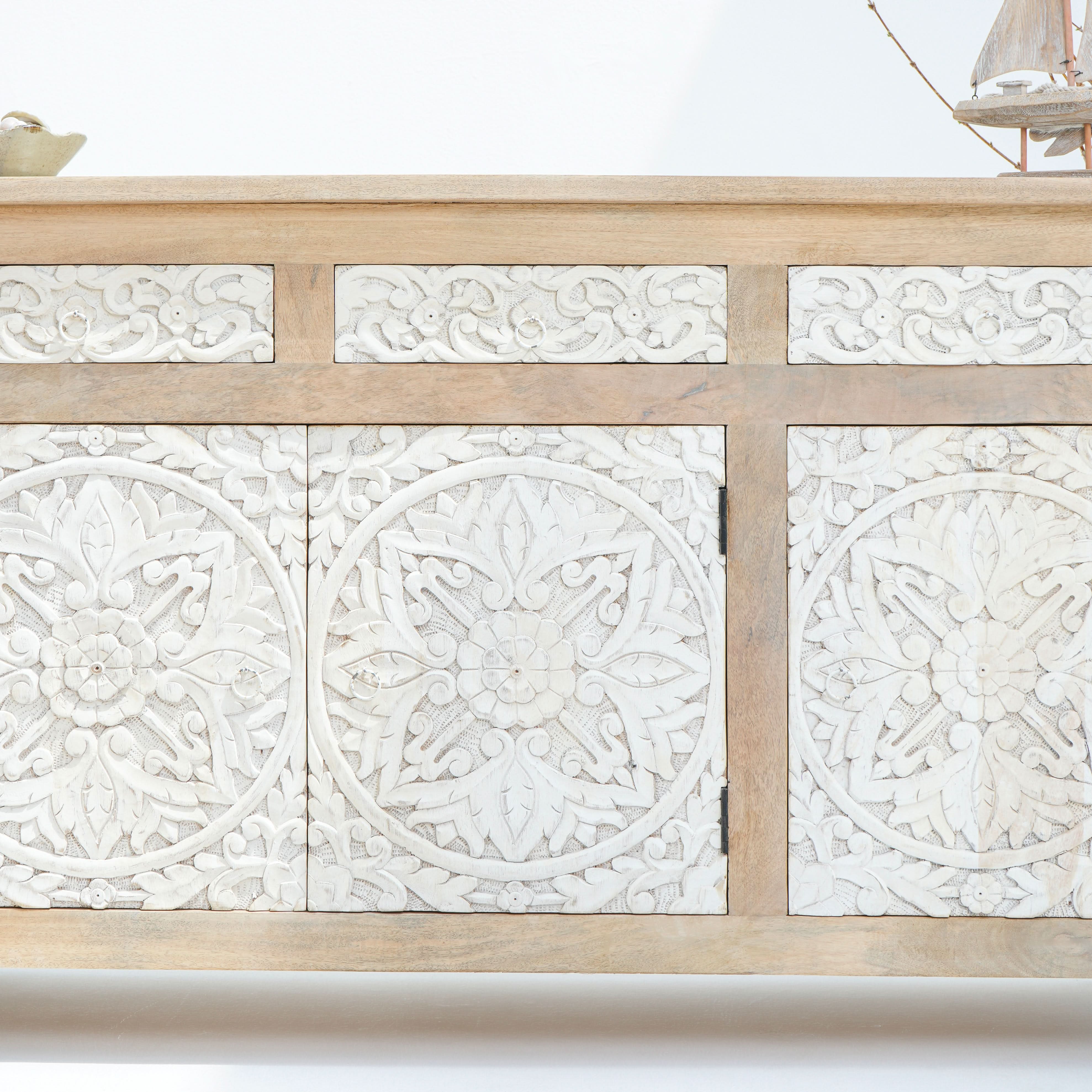 DABORA THREE DOOR THREE DRAWER SIDEBOARD - Art and craft furniture