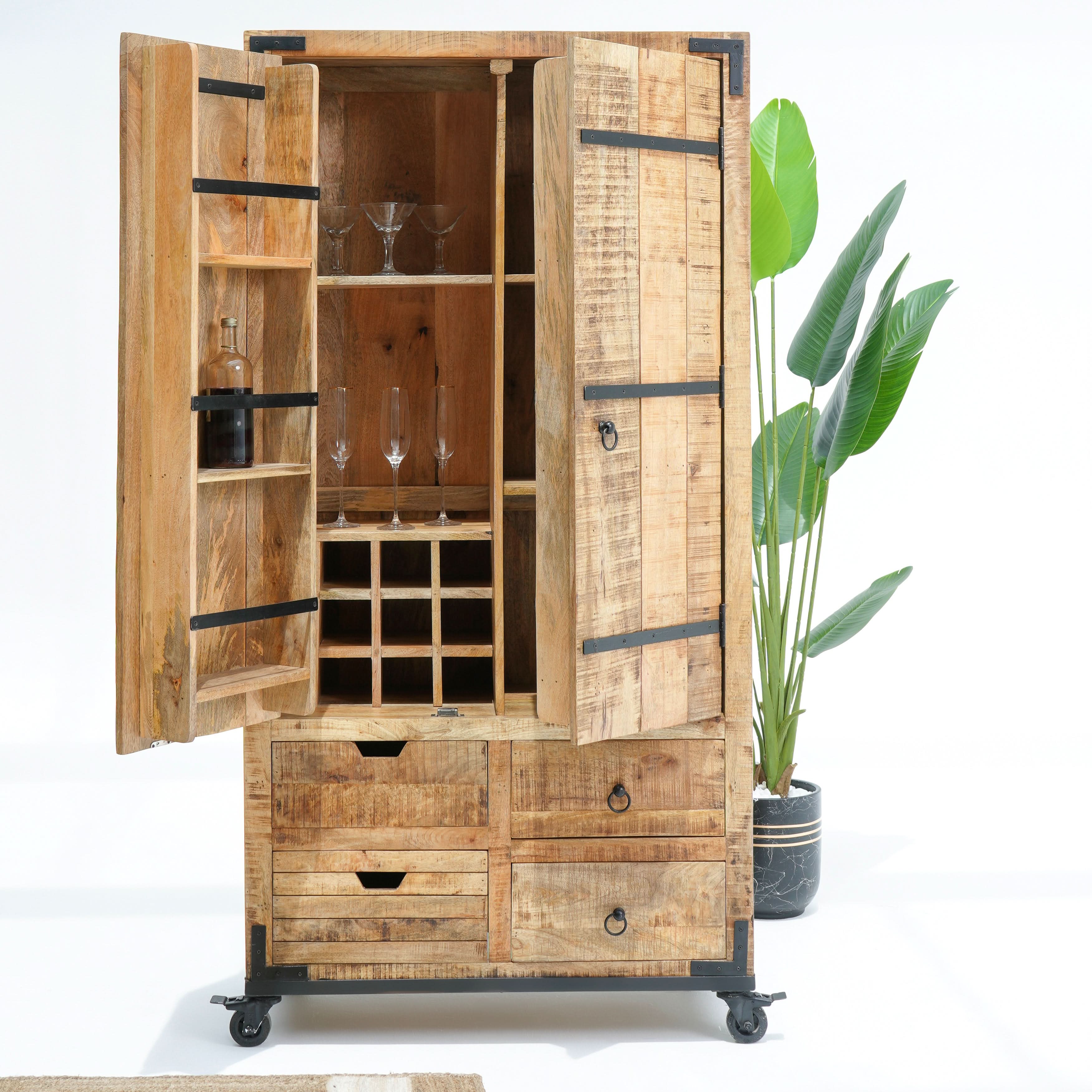 THE VINTAGE VAULT BAR CABINET - Art and craft furniture