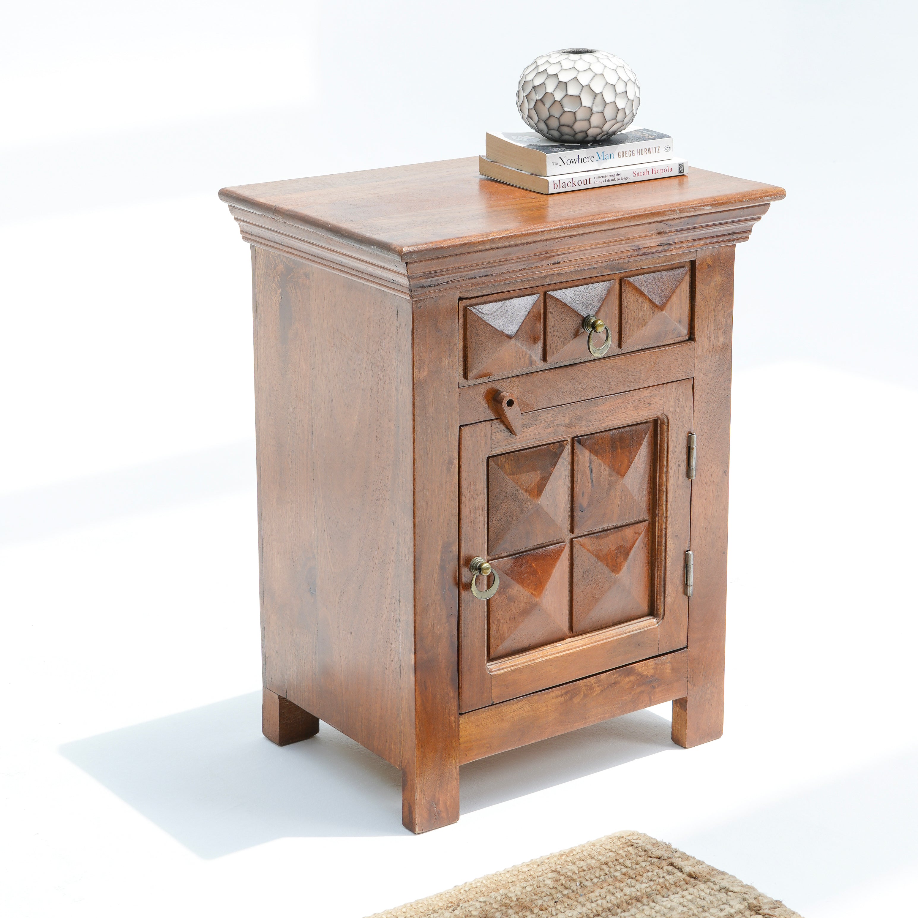 Serene Rosewood Bedside Table