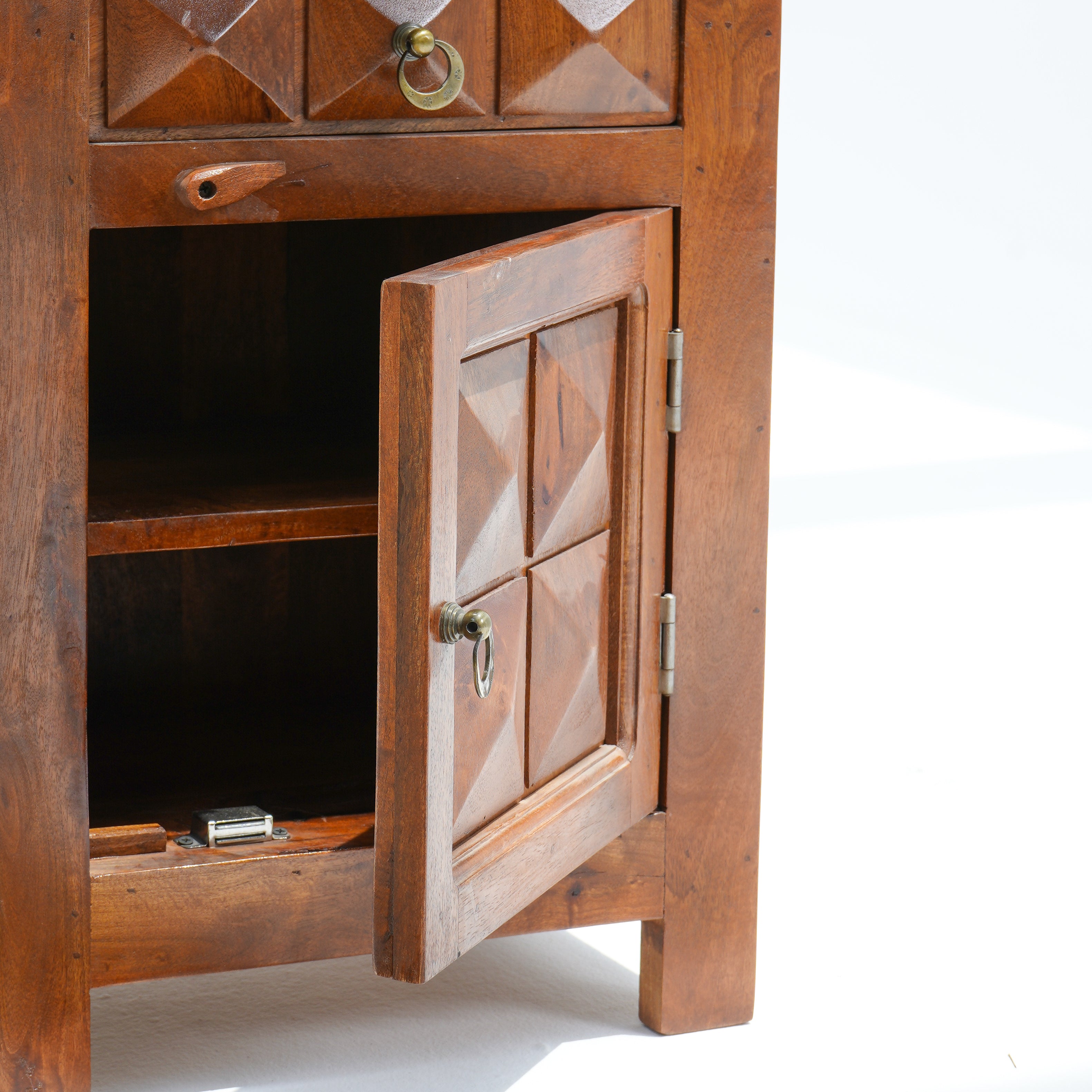 Serene Rosewood Bedside Table