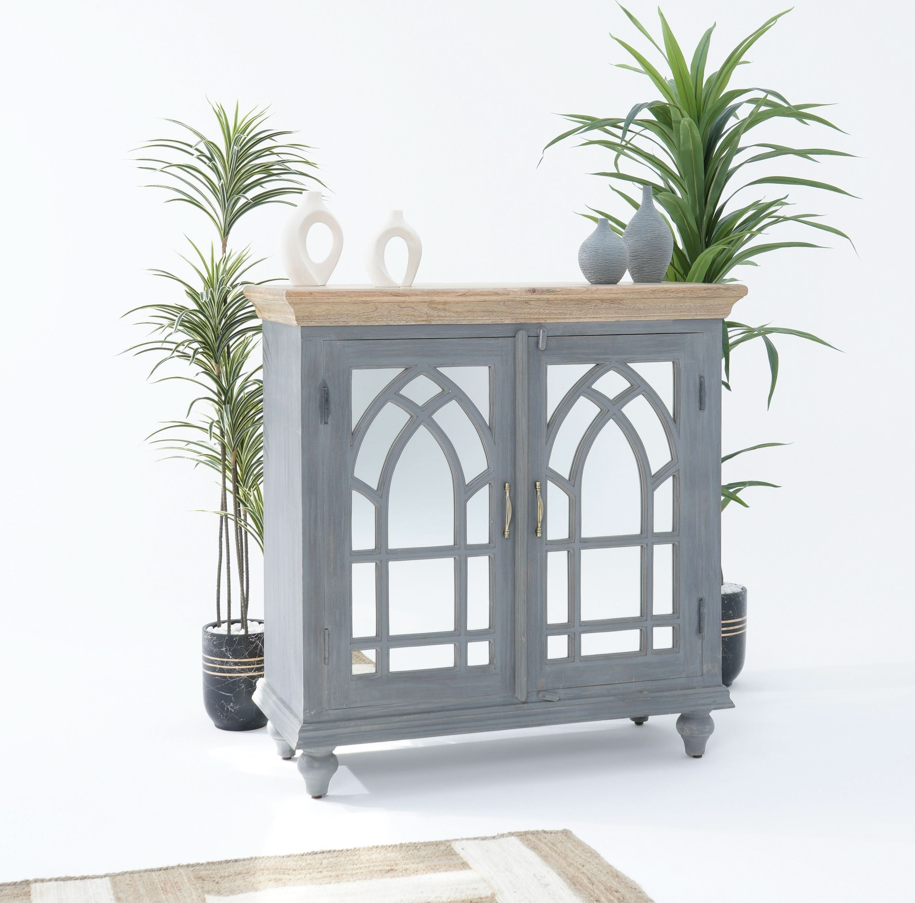 MANGO MYSTIQUE GLASS DOOR SIDEBOARD - Art and craft furniture