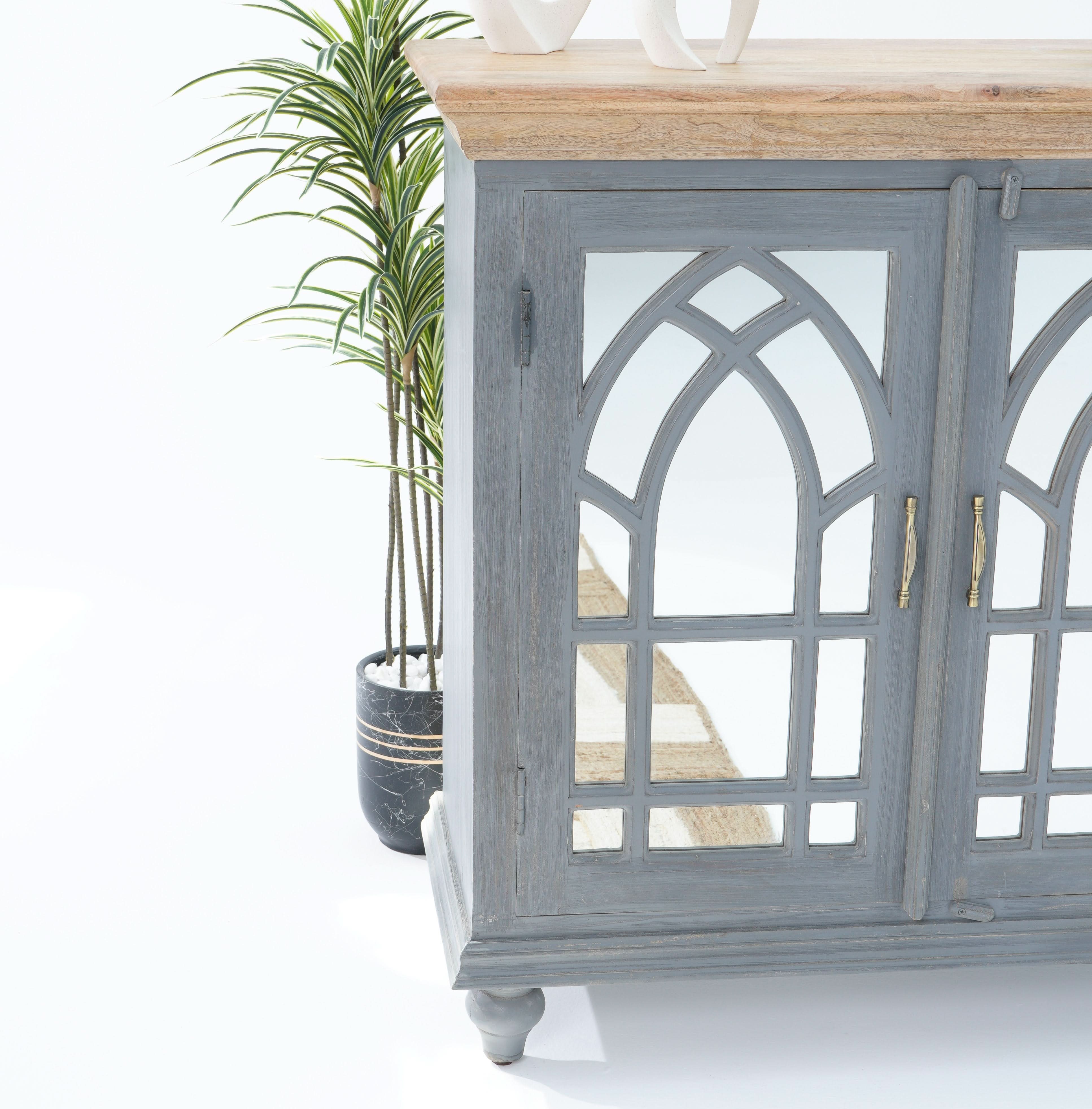 MANGO MYSTIQUE GLASS DOOR SIDEBOARD - Art and craft furniture