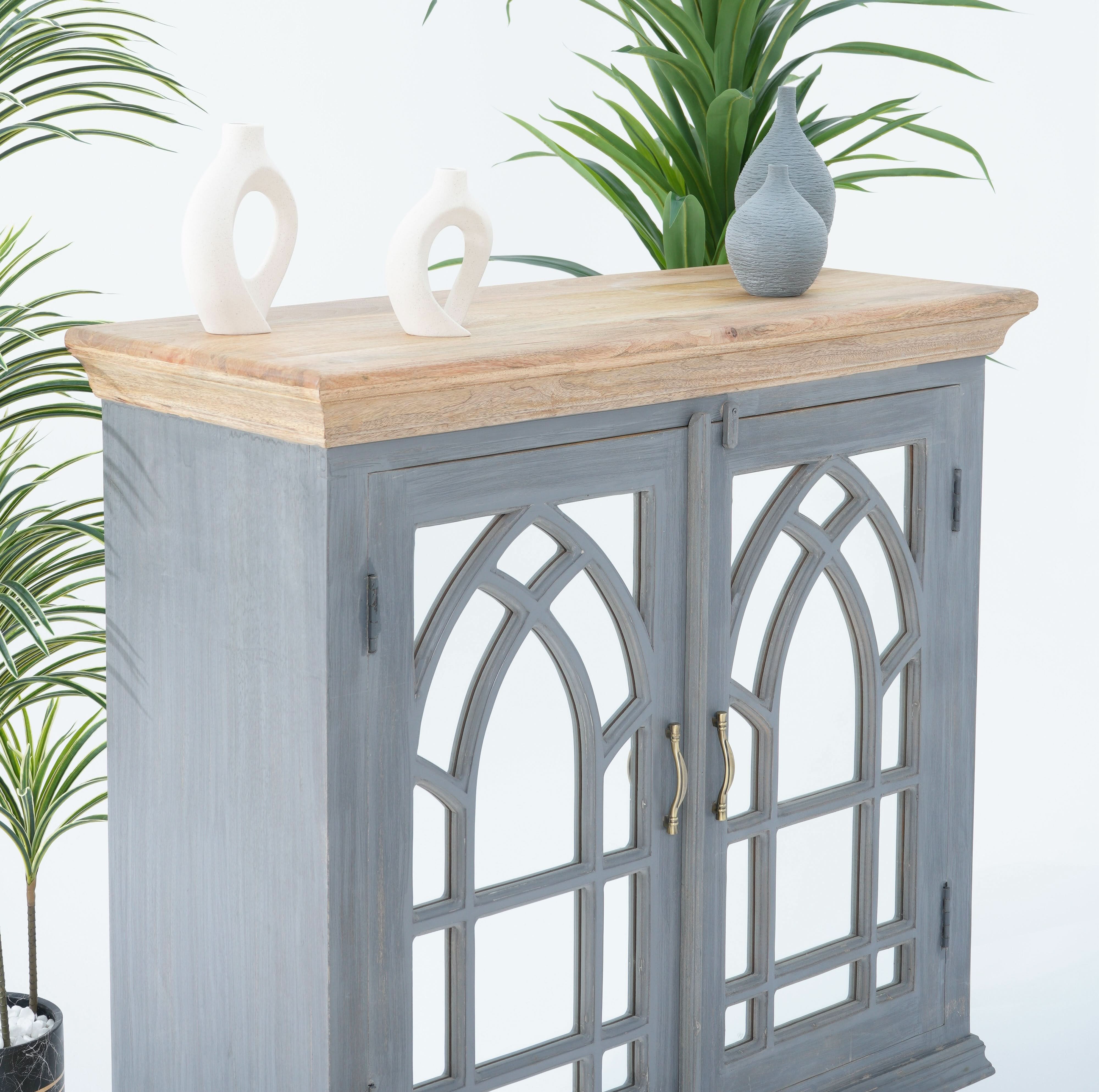 MANGO MYSTIQUE GLASS DOOR SIDEBOARD - Art and craft furniture