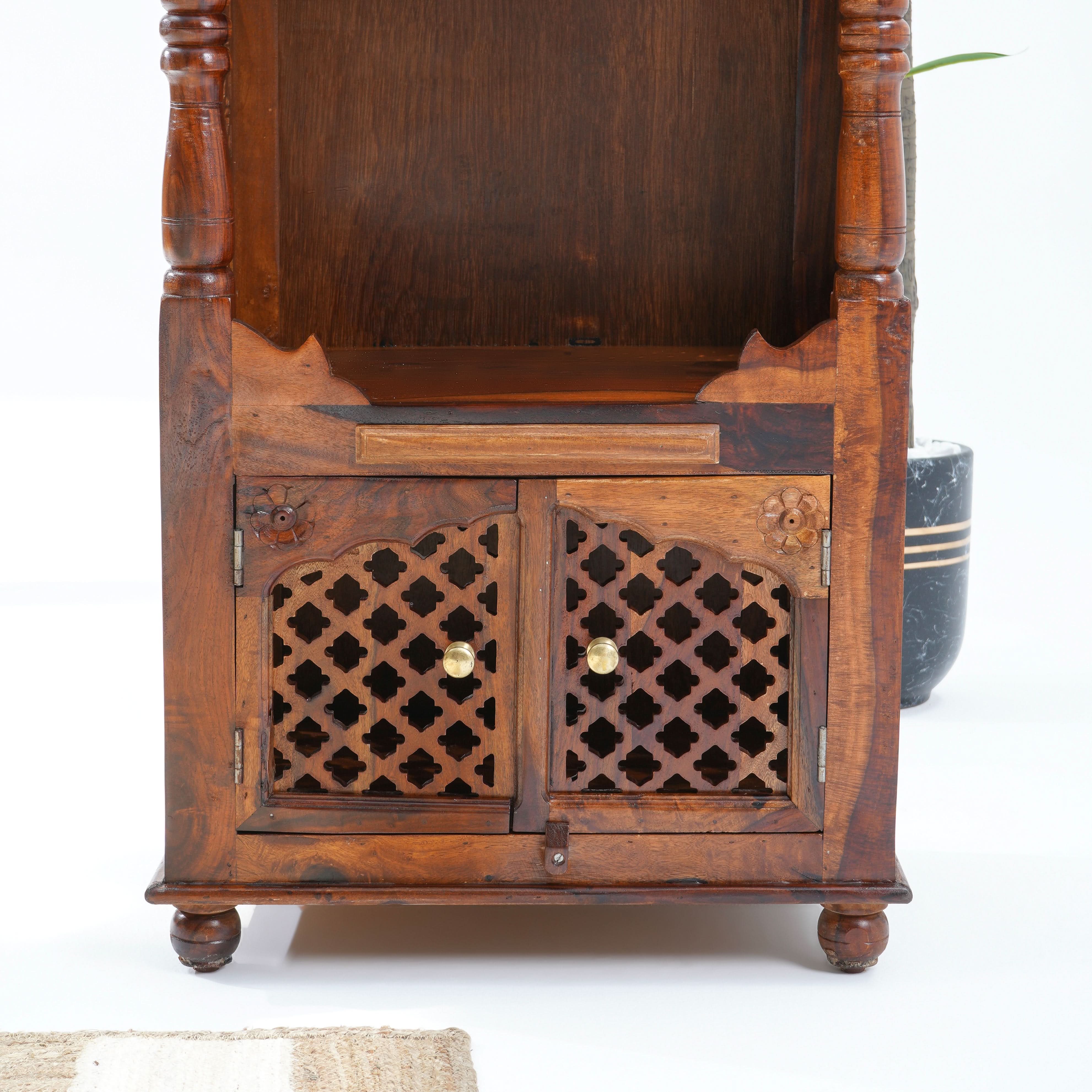 WDN TWO DOOR & ONE SLIDING TRAY TEMPLE - Art and craft furniture