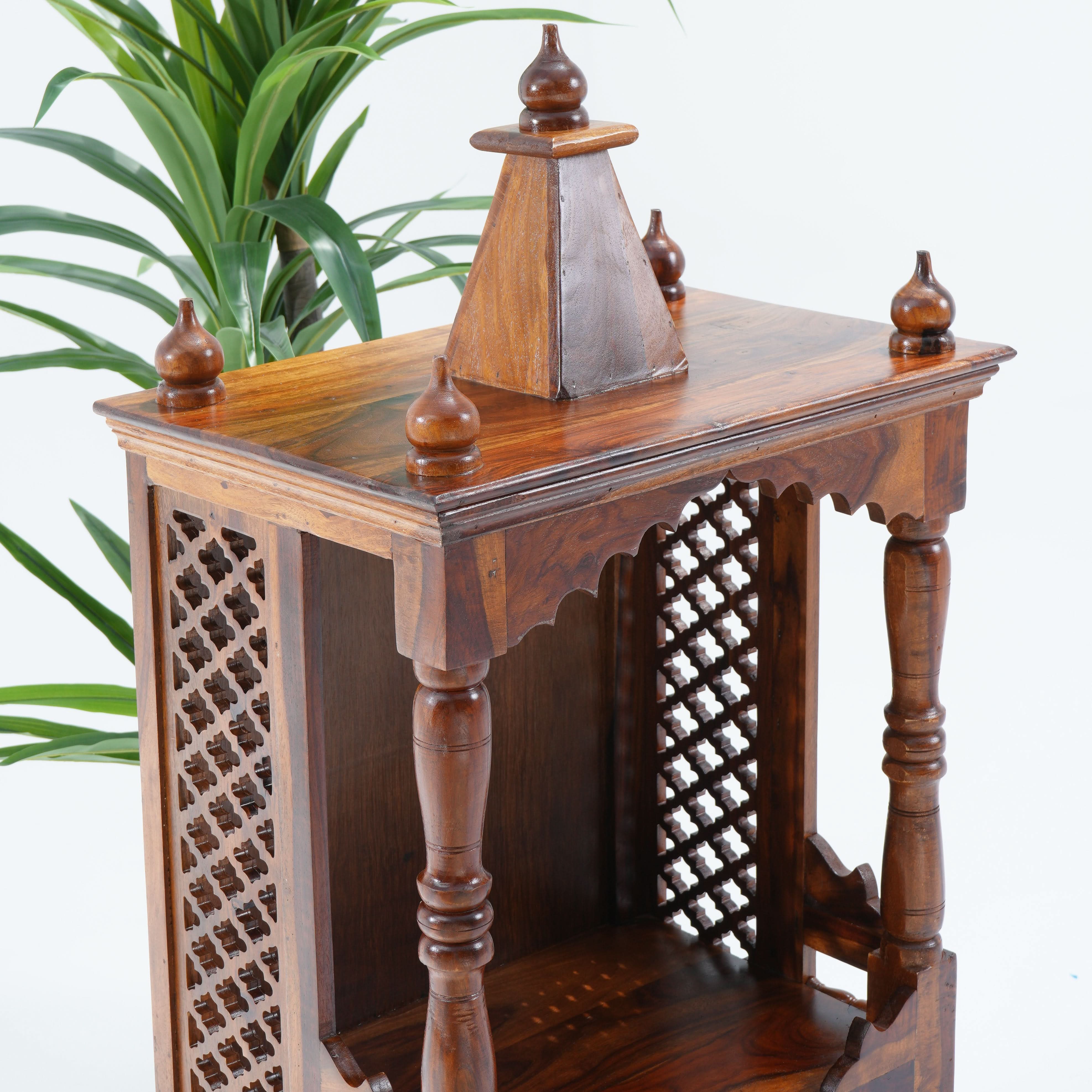 WDN TWO DOOR & ONE SLIDING TRAY TEMPLE - Art and craft furniture
