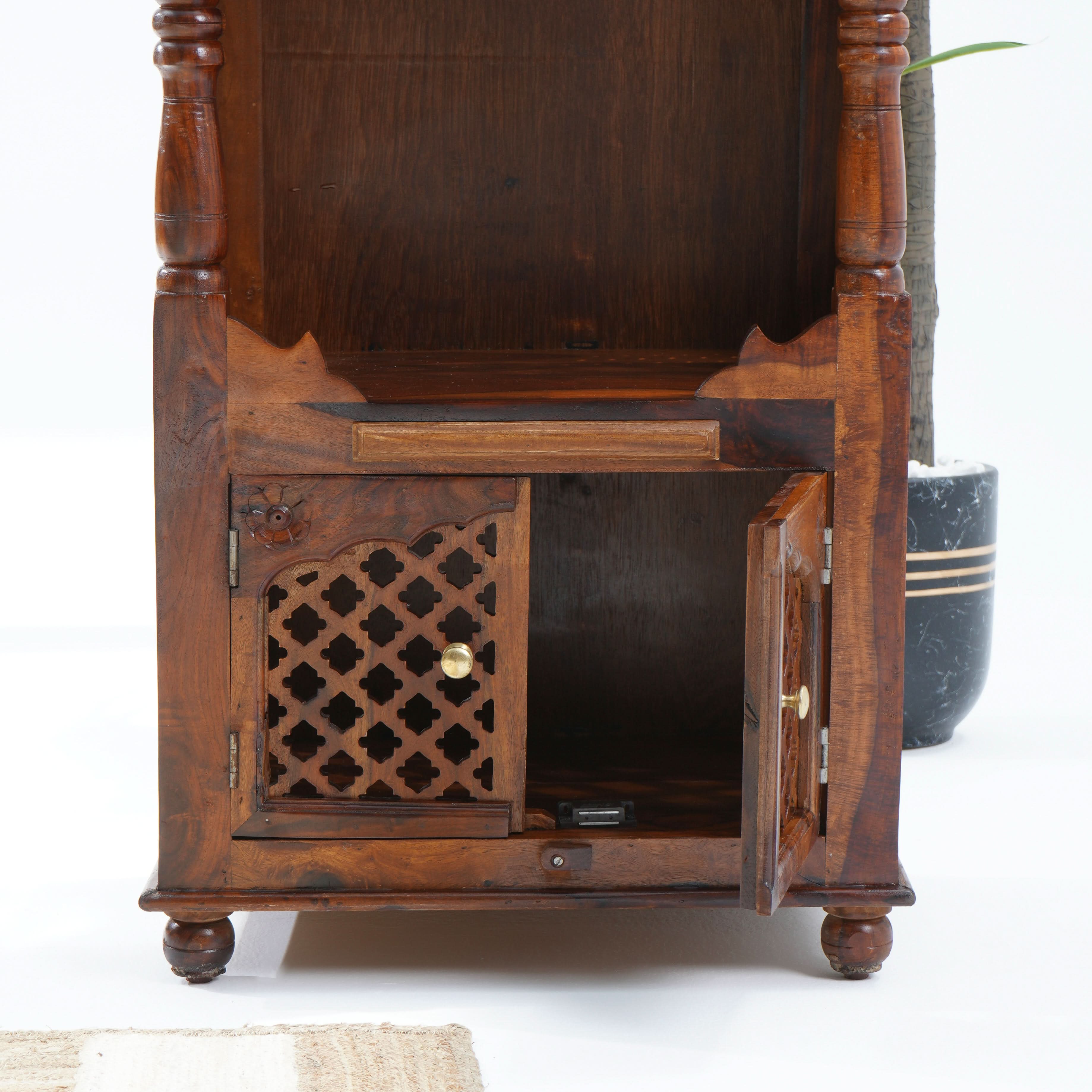 WDN TWO DOOR & ONE SLIDING TRAY TEMPLE - Art and craft furniture