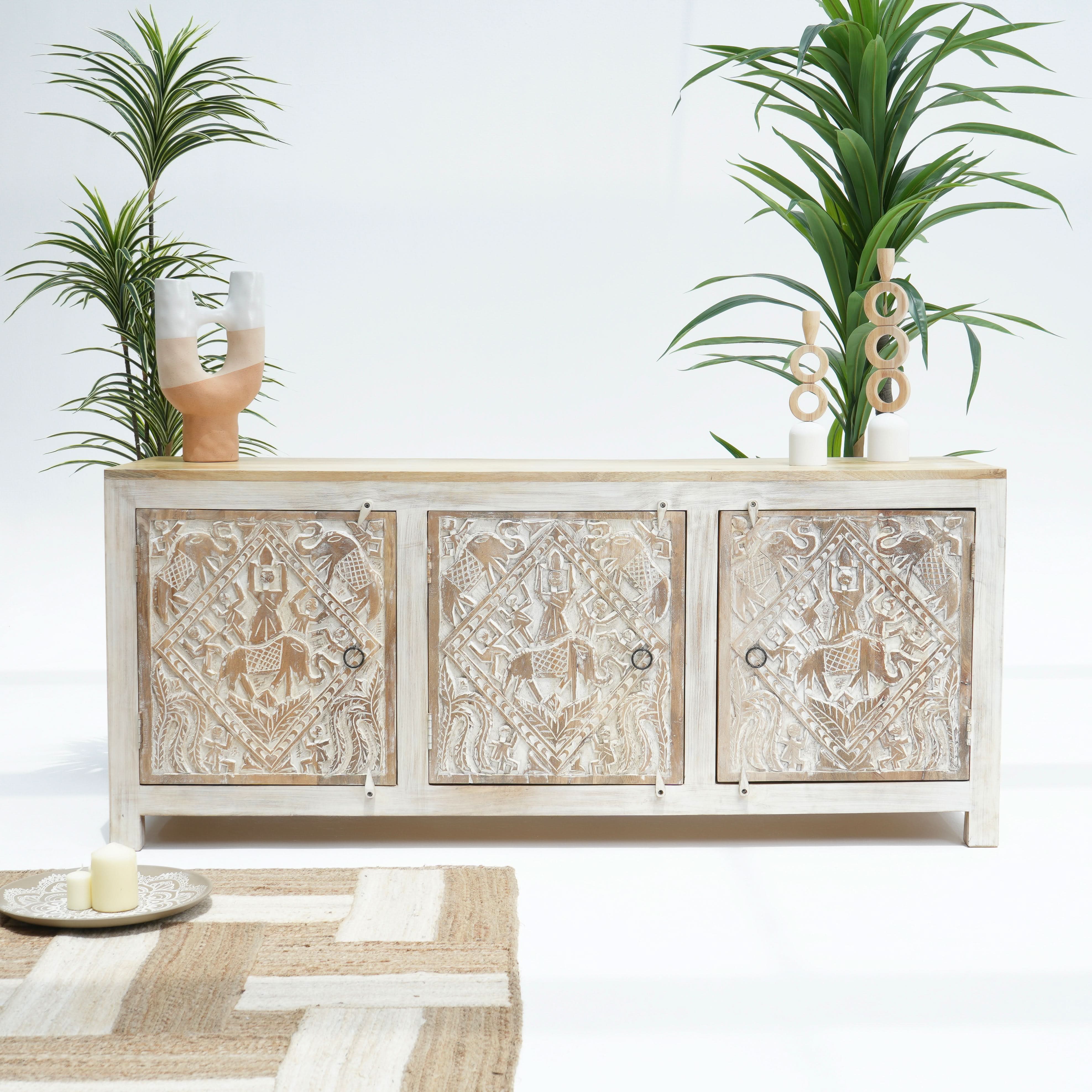 NEW-ART THREE DOOR SIDEBOARD - Art and craft furniture