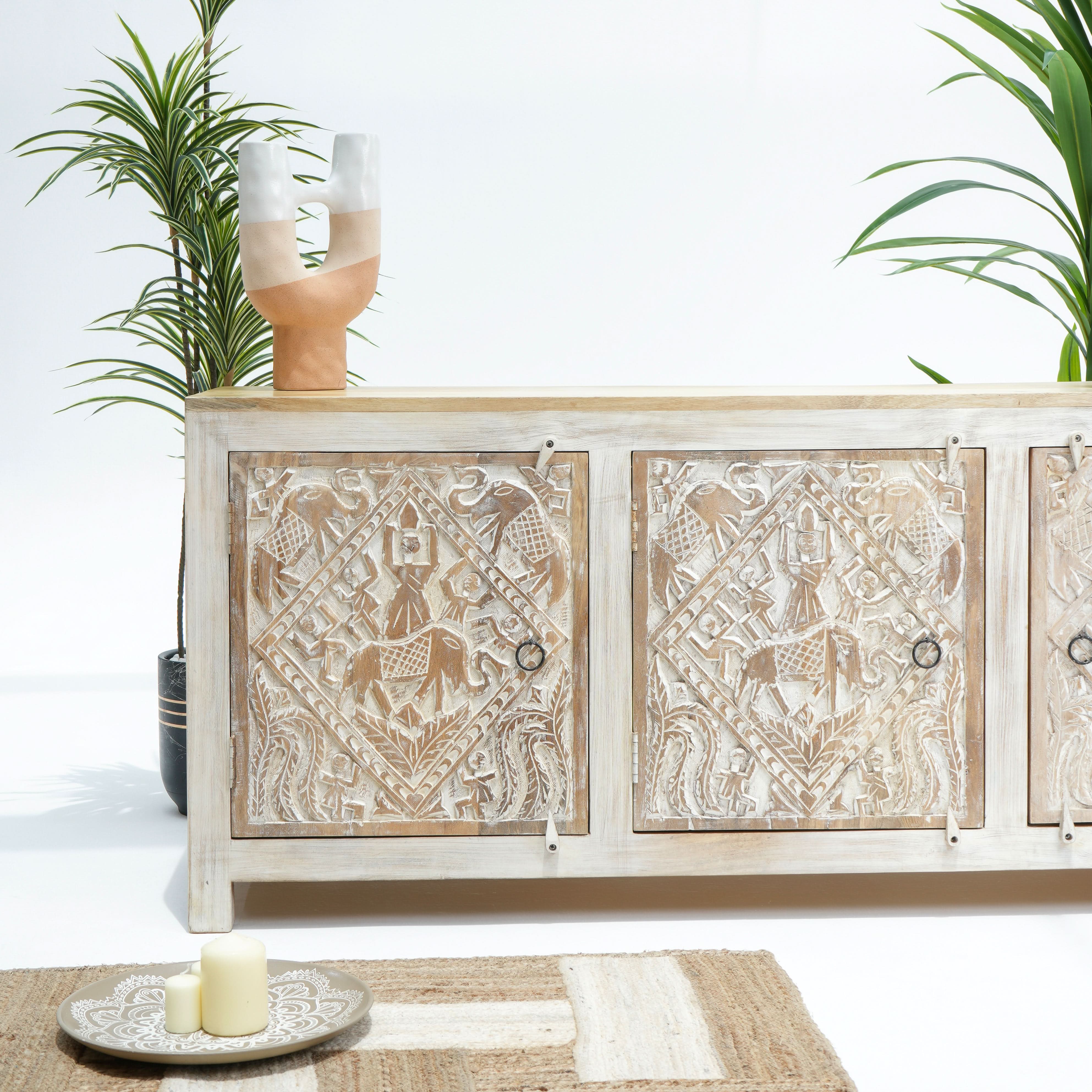NEW-ART THREE DOOR SIDEBOARD - Art and craft furniture