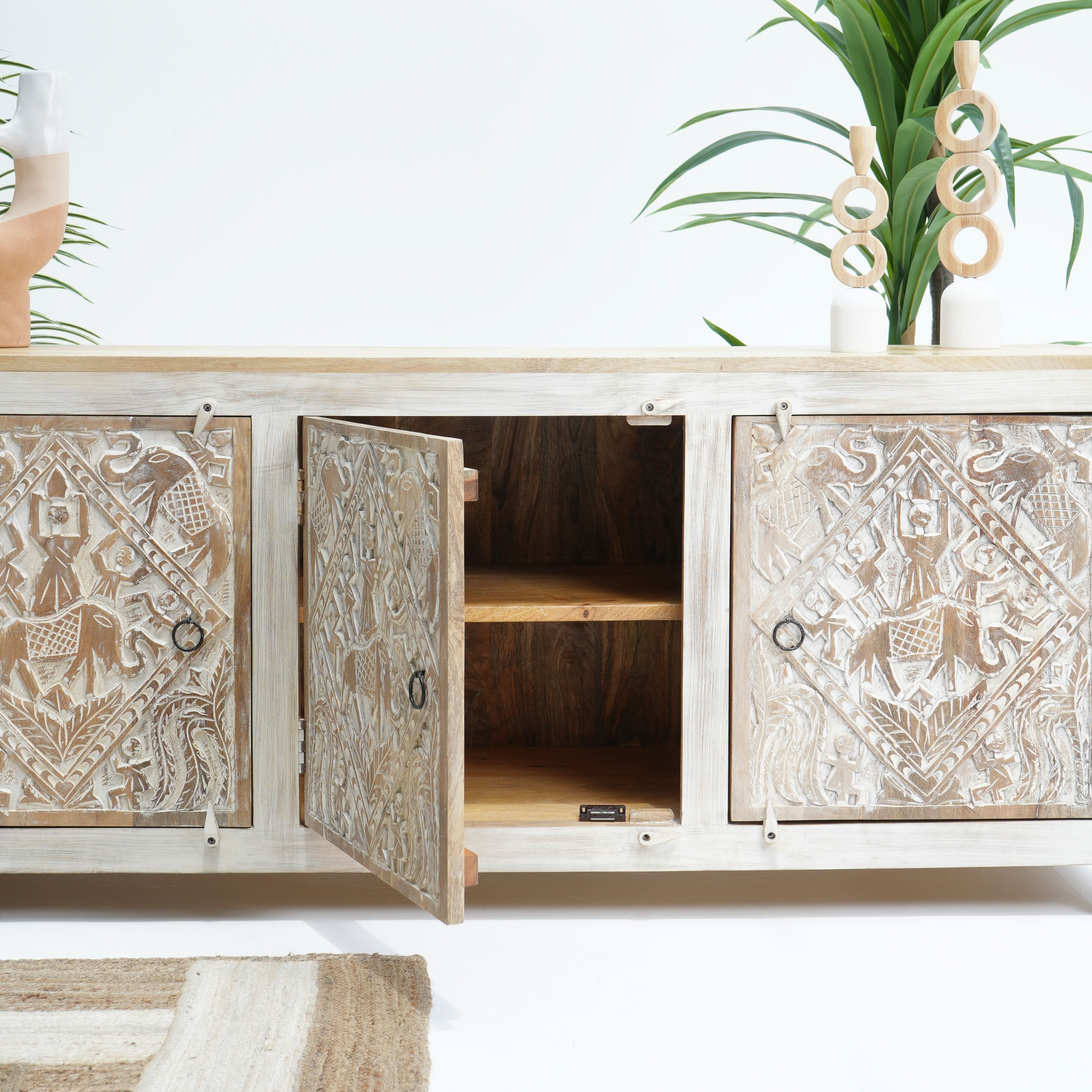NEW-ART THREE DOOR SIDEBOARD - Art and craft furniture